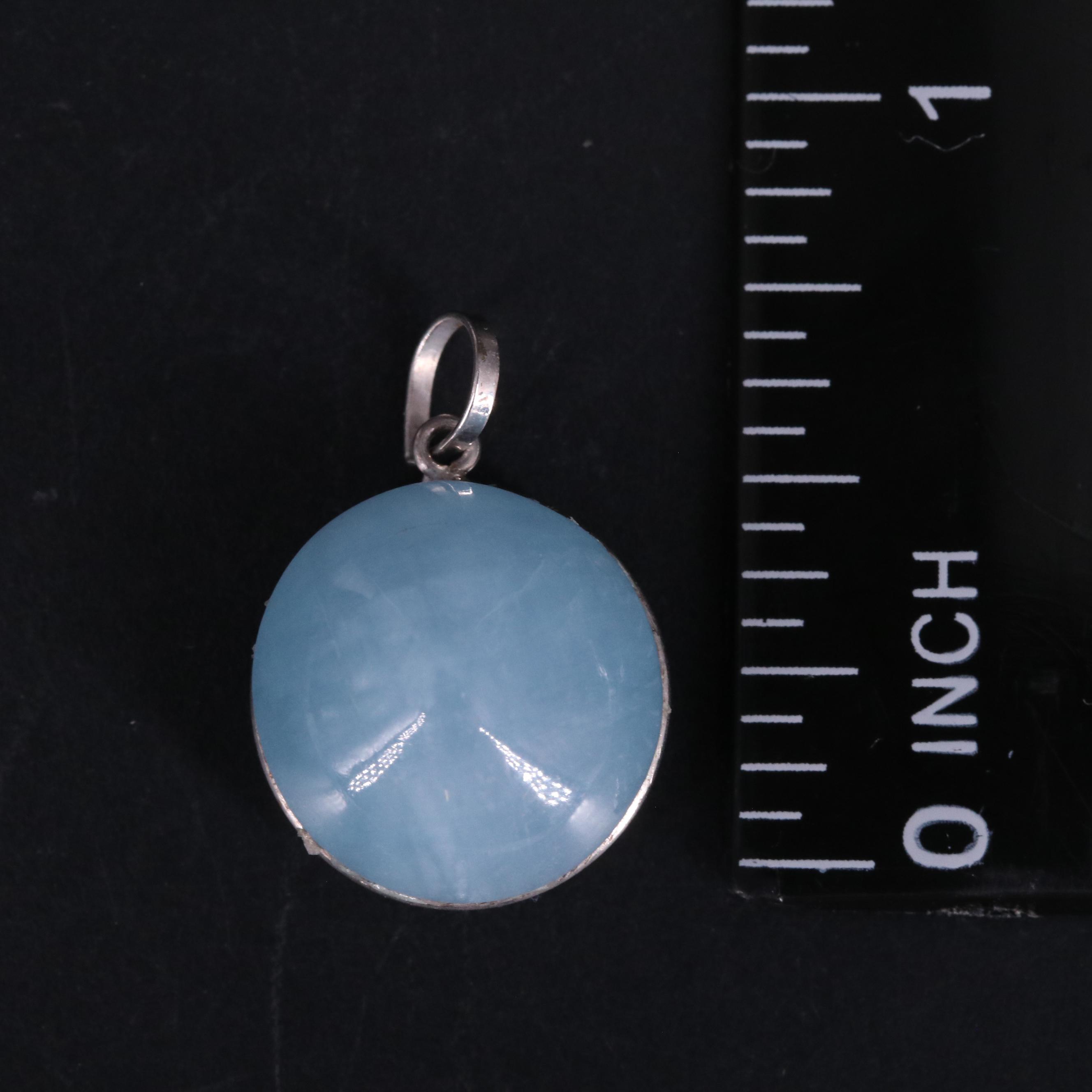 14K Aquamarine Pendant
