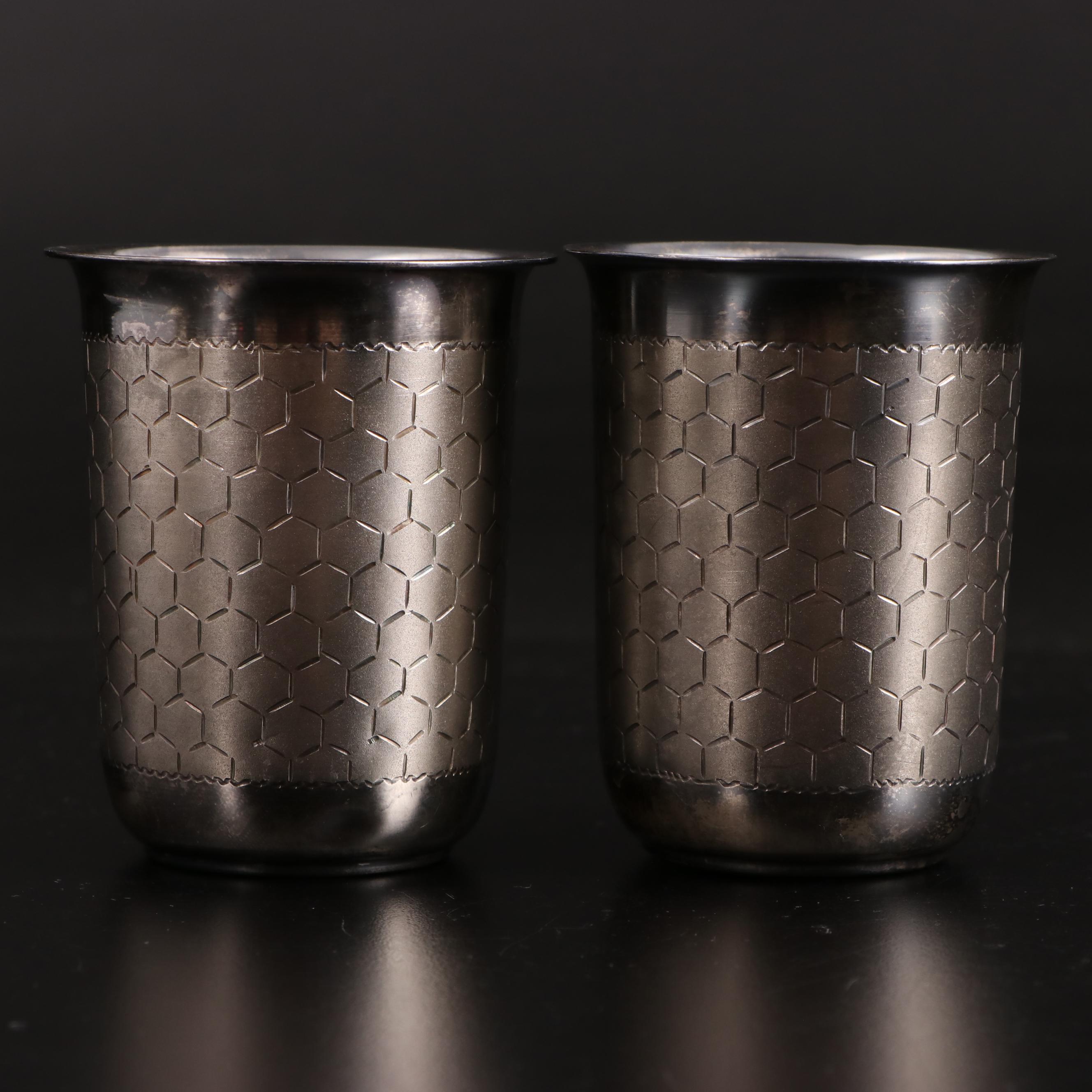 Indian 800 Silver Silver Serveware Collection with Sterling Silver Tray