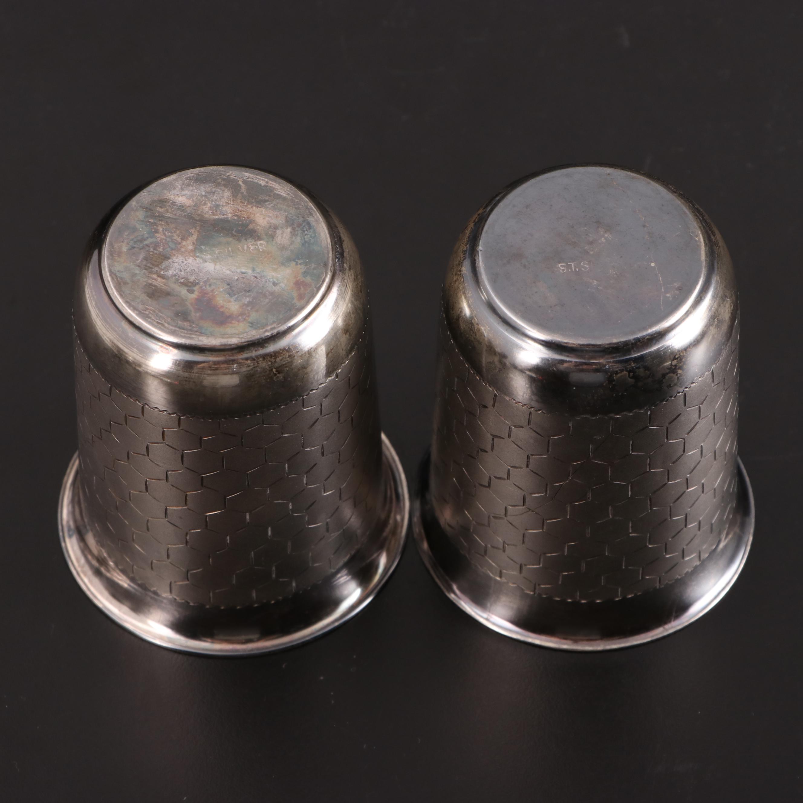 Indian 800 Silver Silver Serveware Collection with Sterling Silver Tray