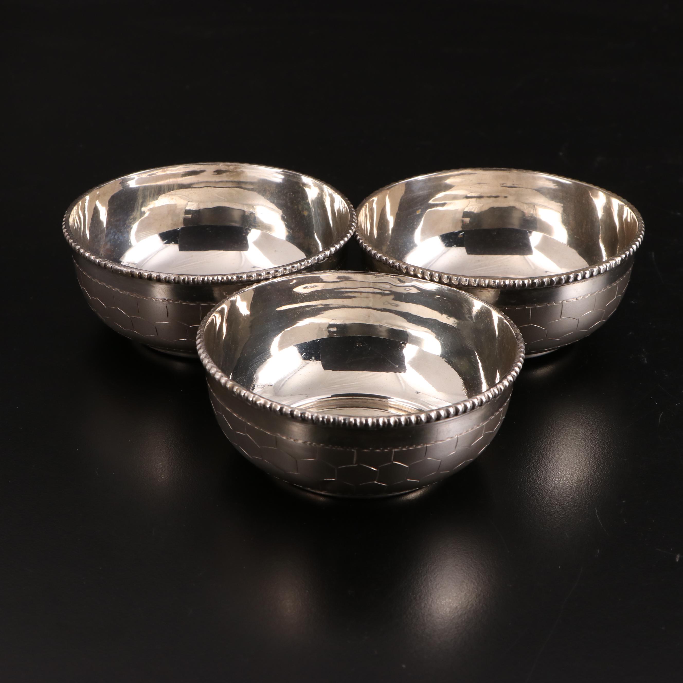 Indian 800 Silver Silver Serveware Collection with Sterling Silver Tray