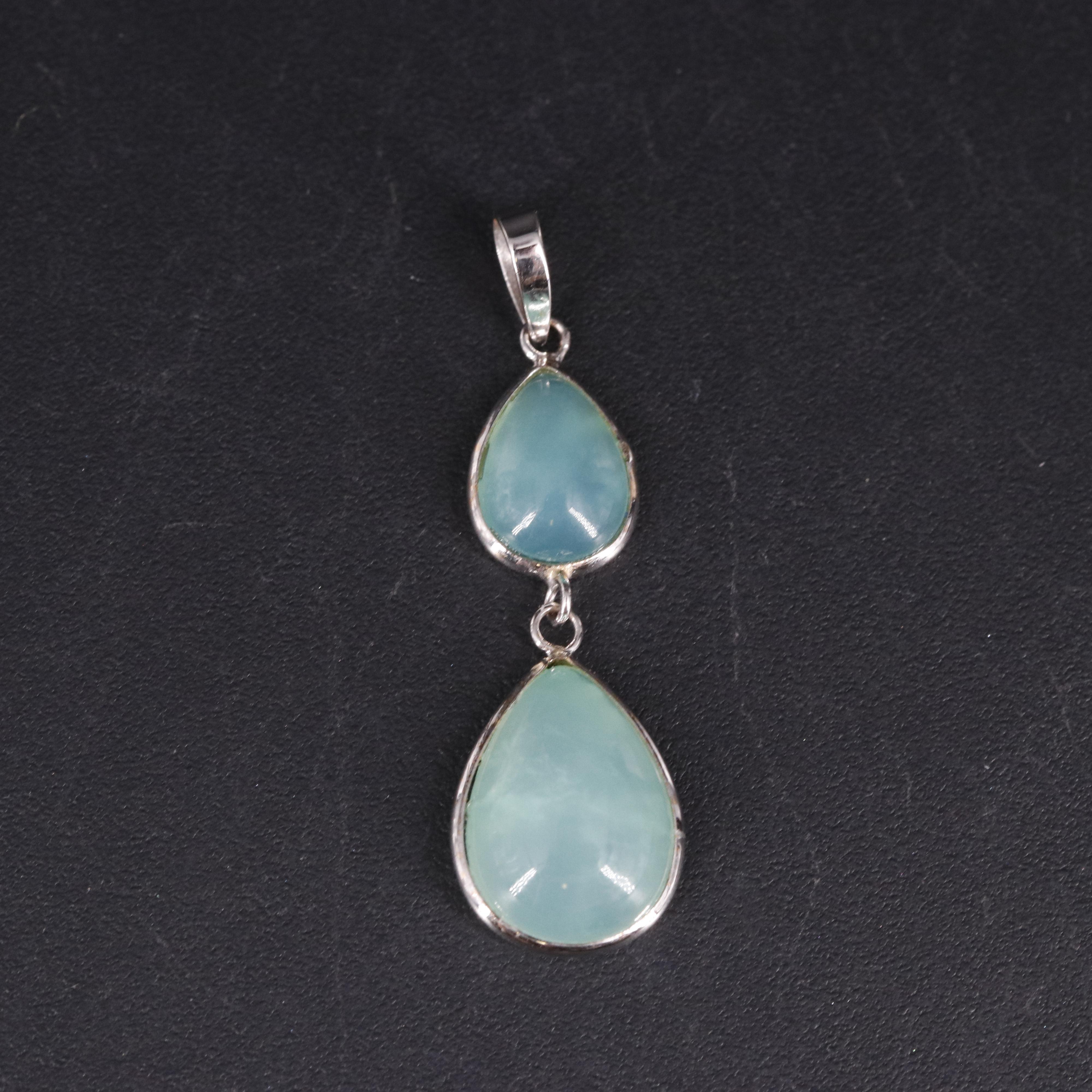 14K Chrysoprase Pendant