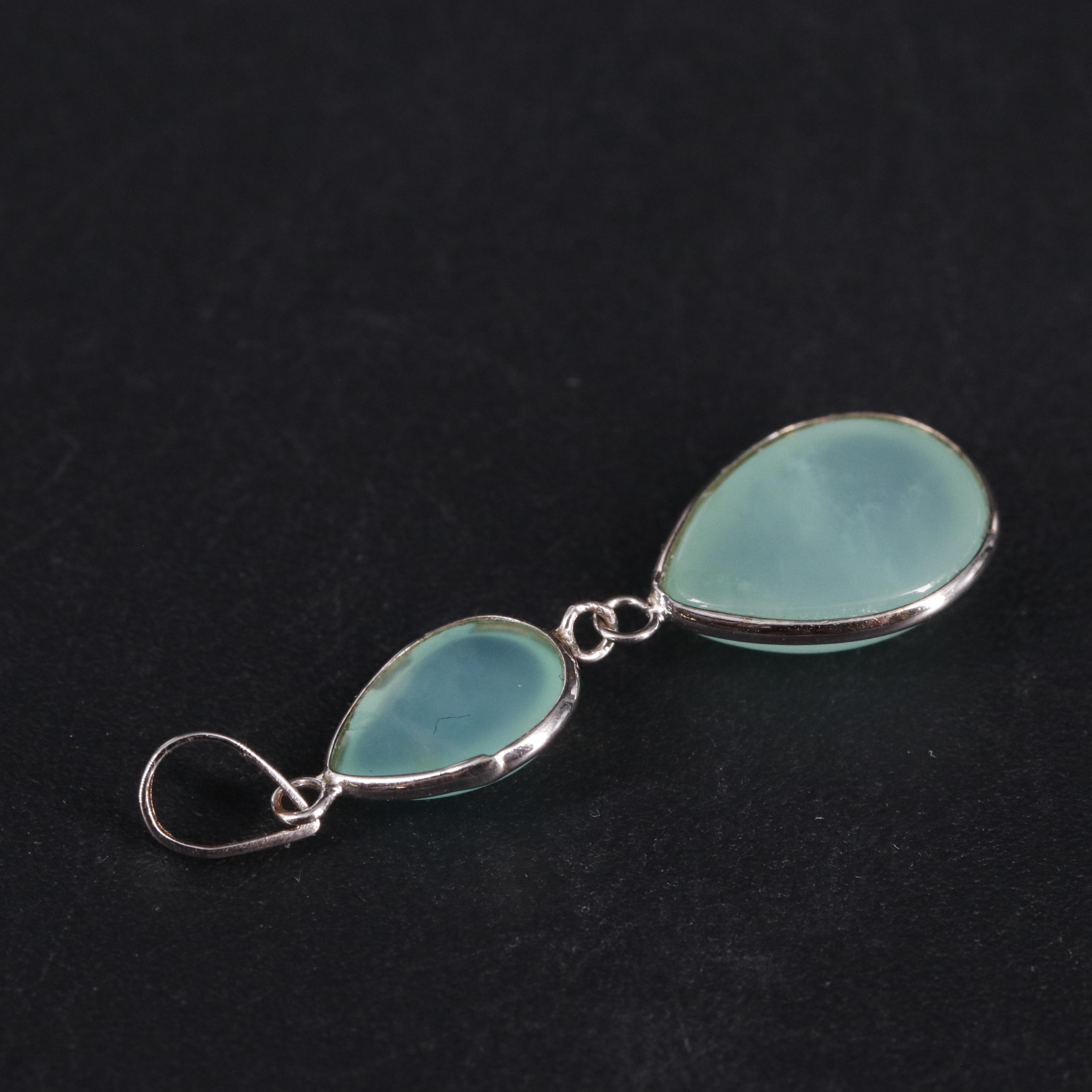 14K Chrysoprase Pendant