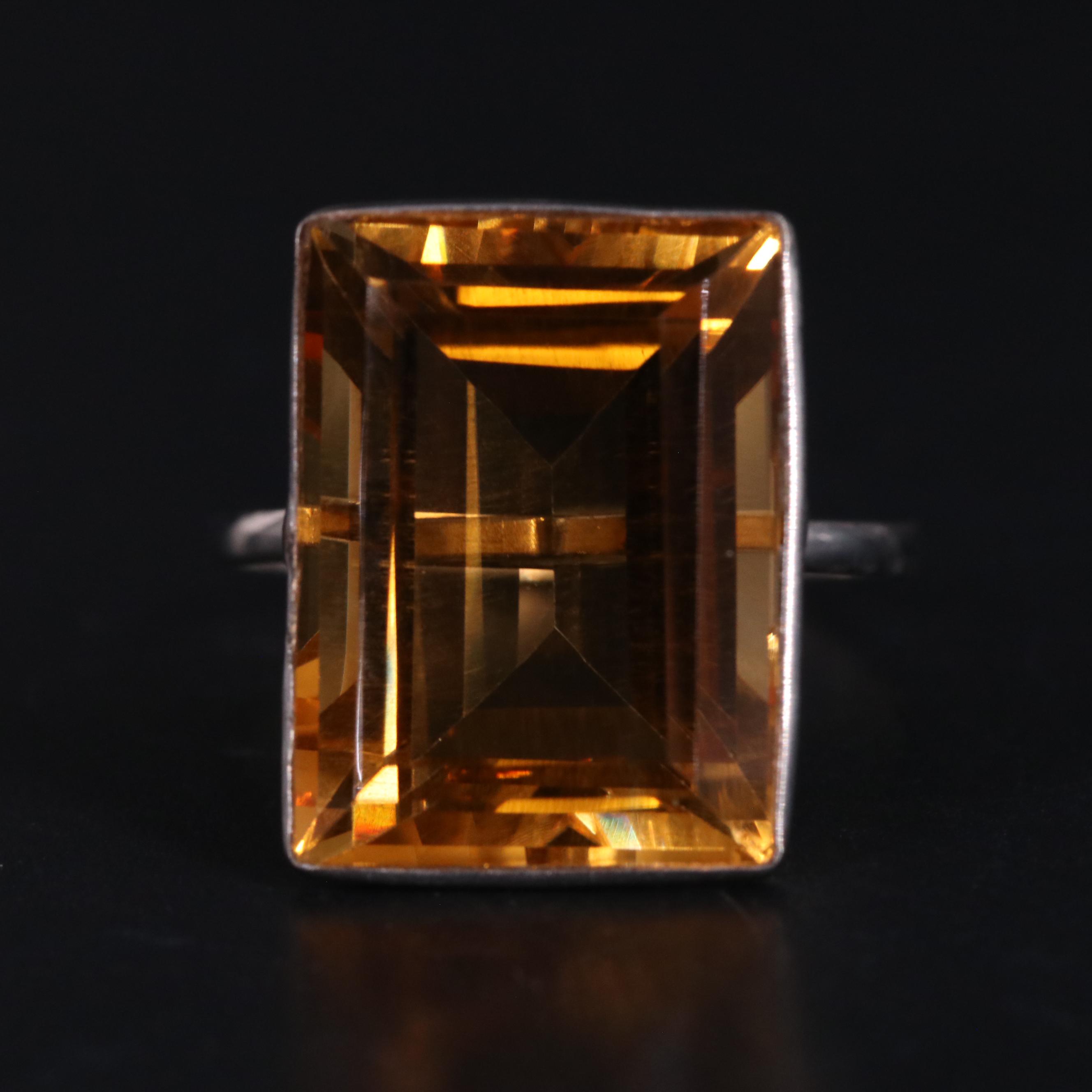 14K Citrine Ring