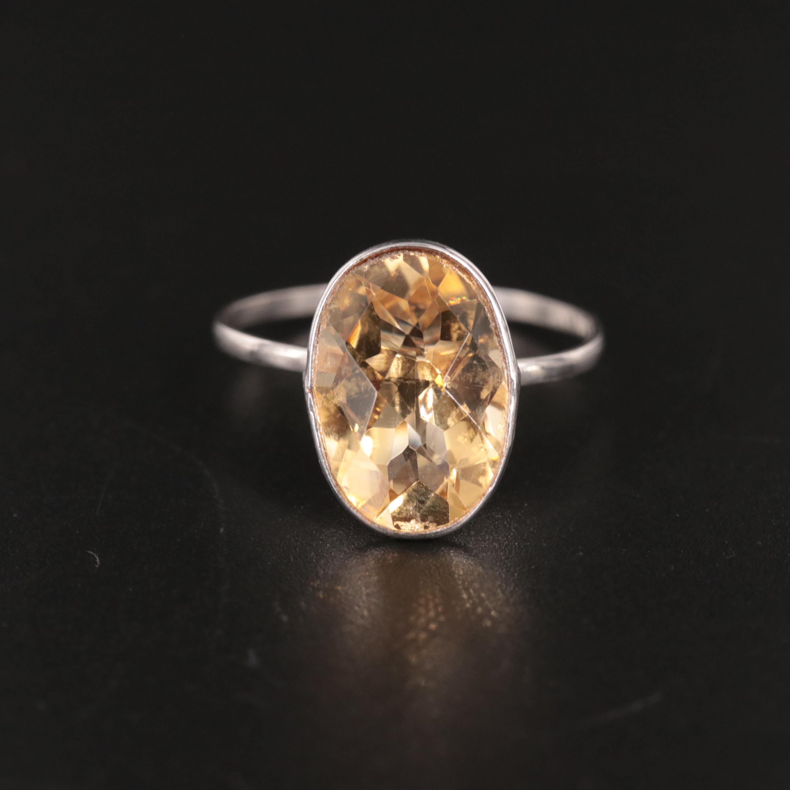 14K Citrine Ring