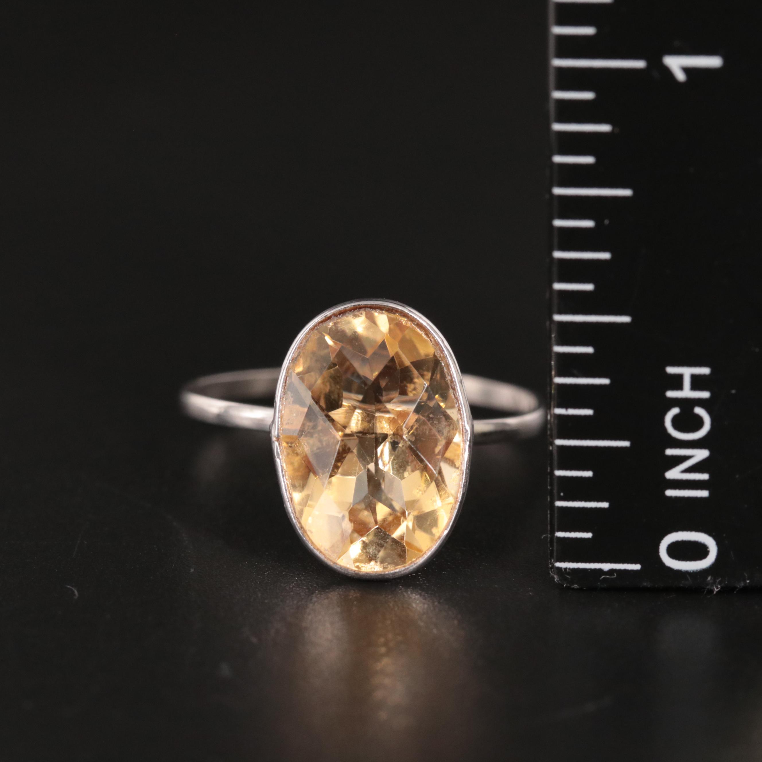 14K Citrine Ring