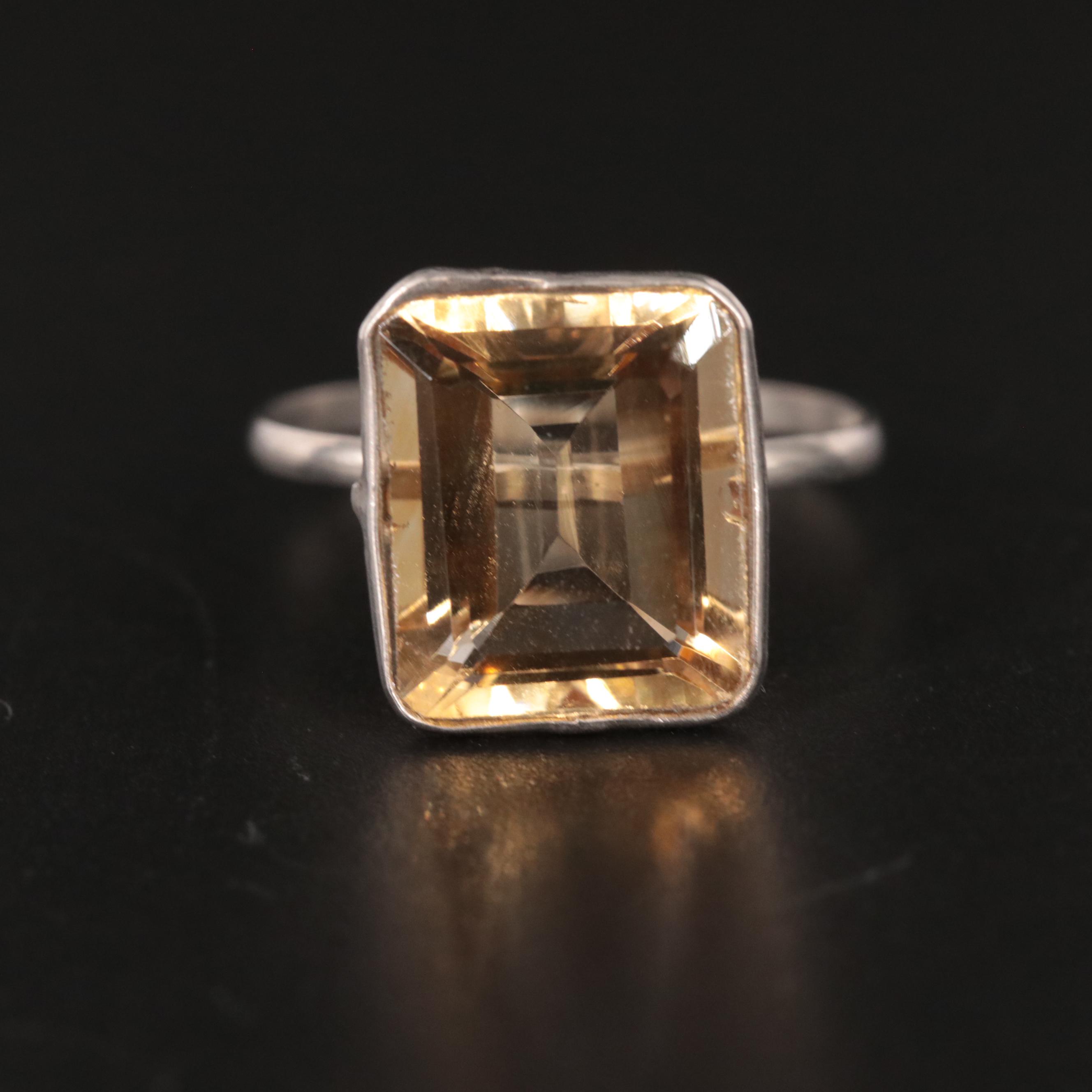 14K Citrine Ring