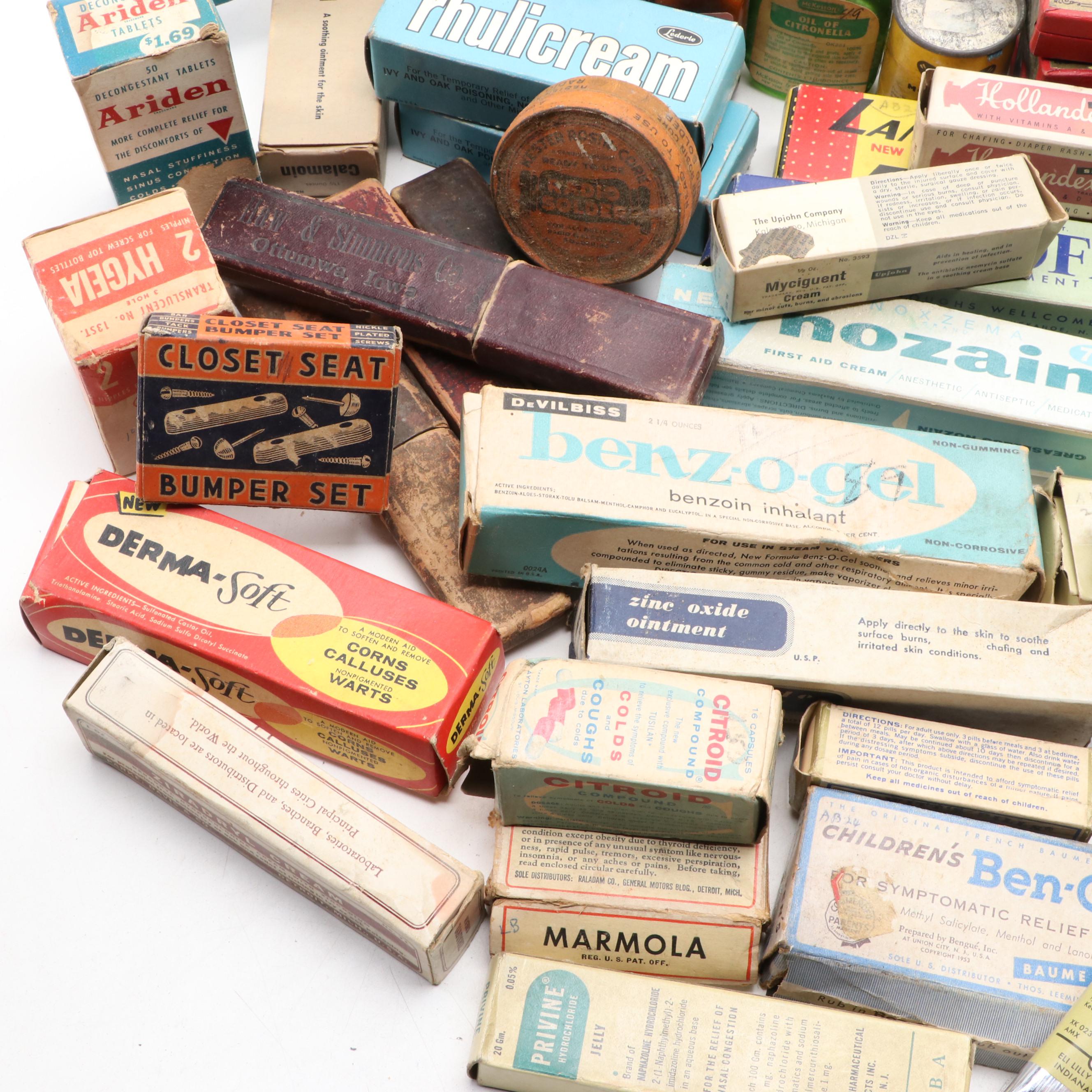 Burroughs Wellcome, Upjohn, McKesson with Other Medical Bottles and More