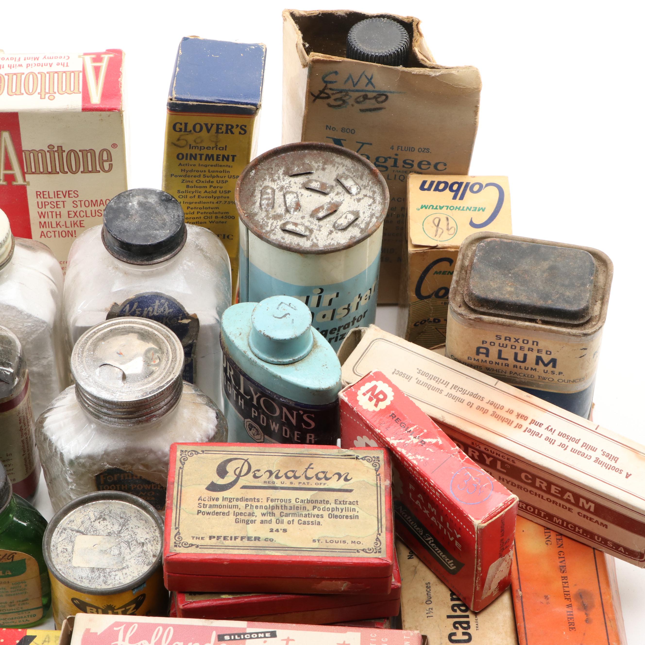 Burroughs Wellcome, Upjohn, McKesson with Other Medical Bottles and More