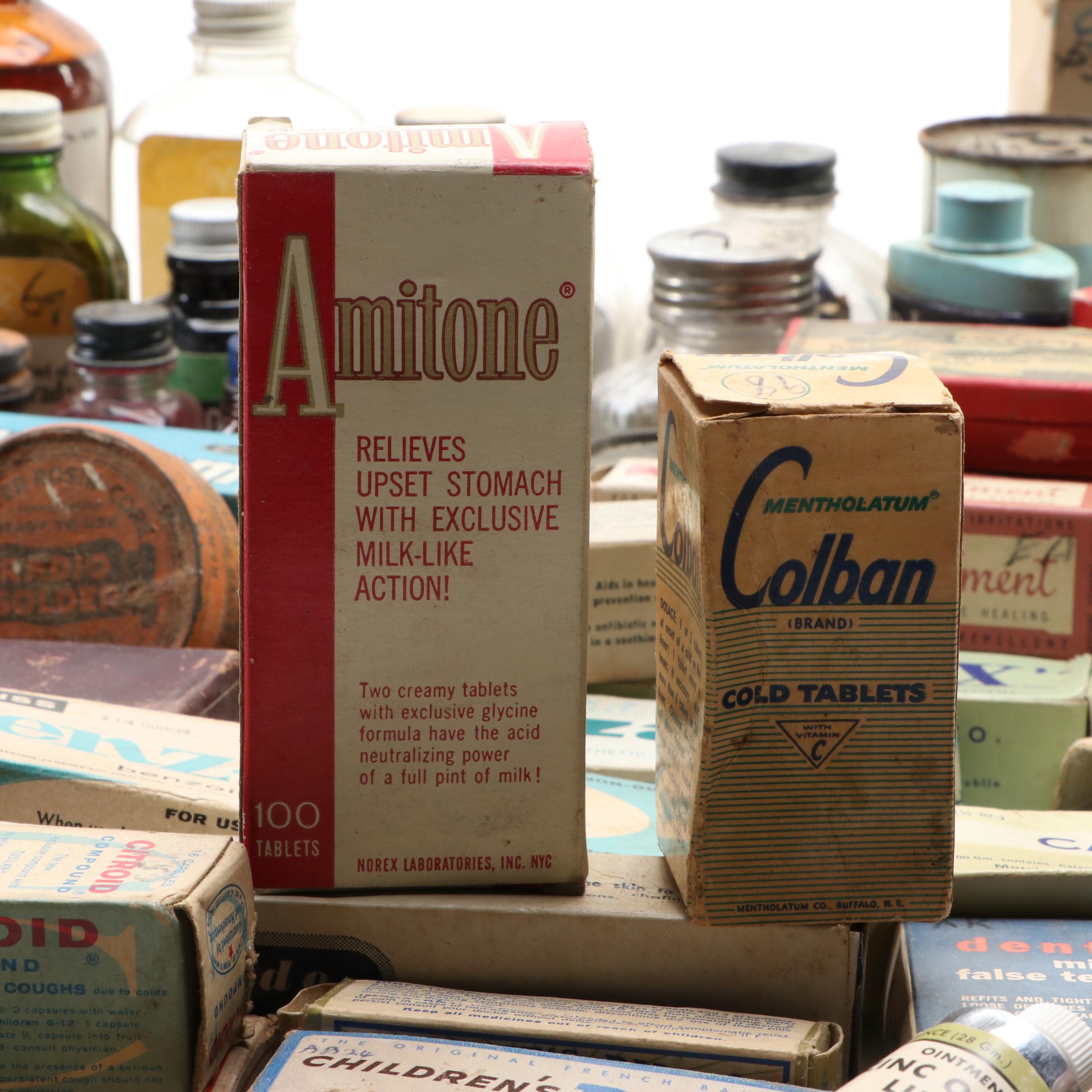 Burroughs Wellcome, Upjohn, McKesson with Other Medical Bottles and More