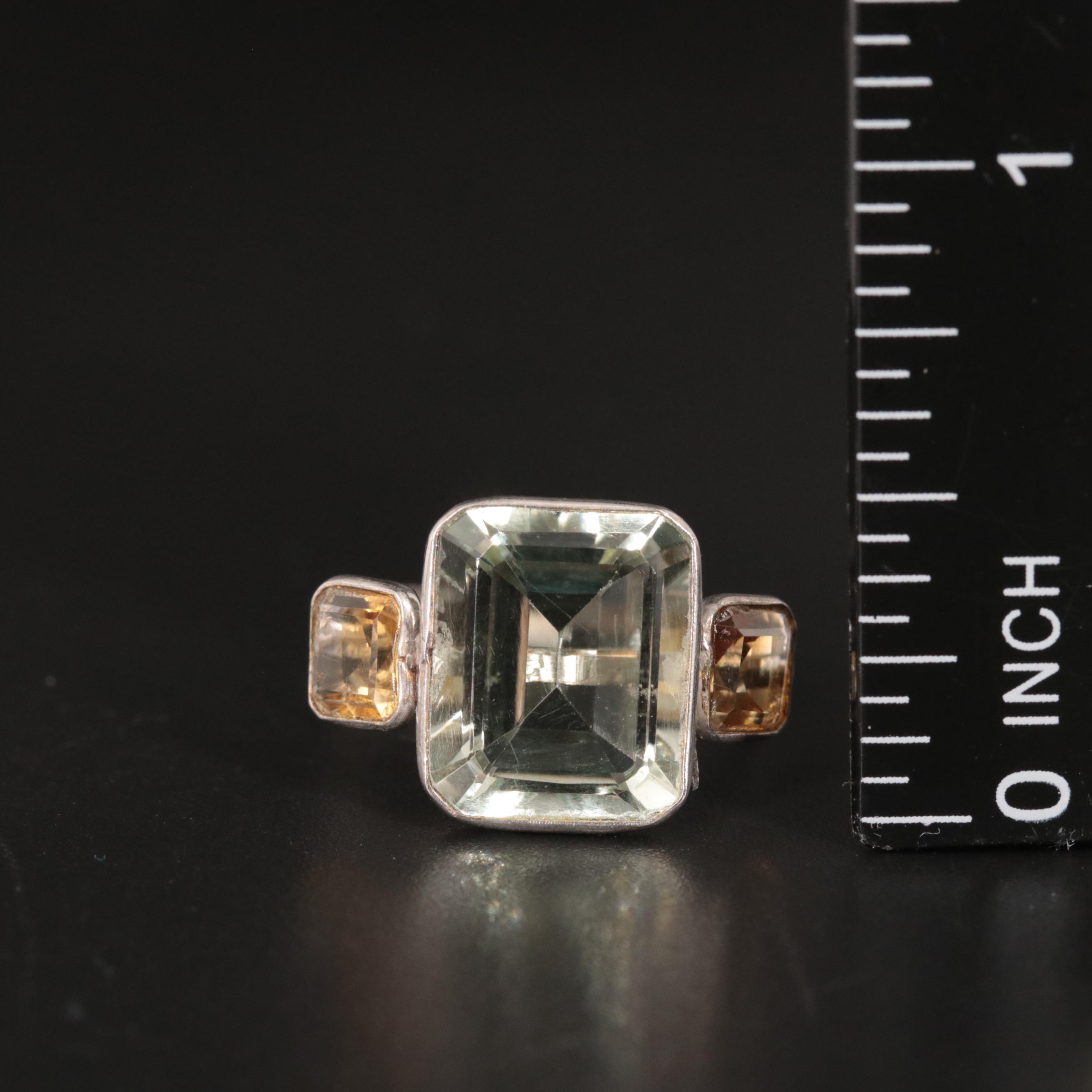 14K Amethyst and Citrine Ring