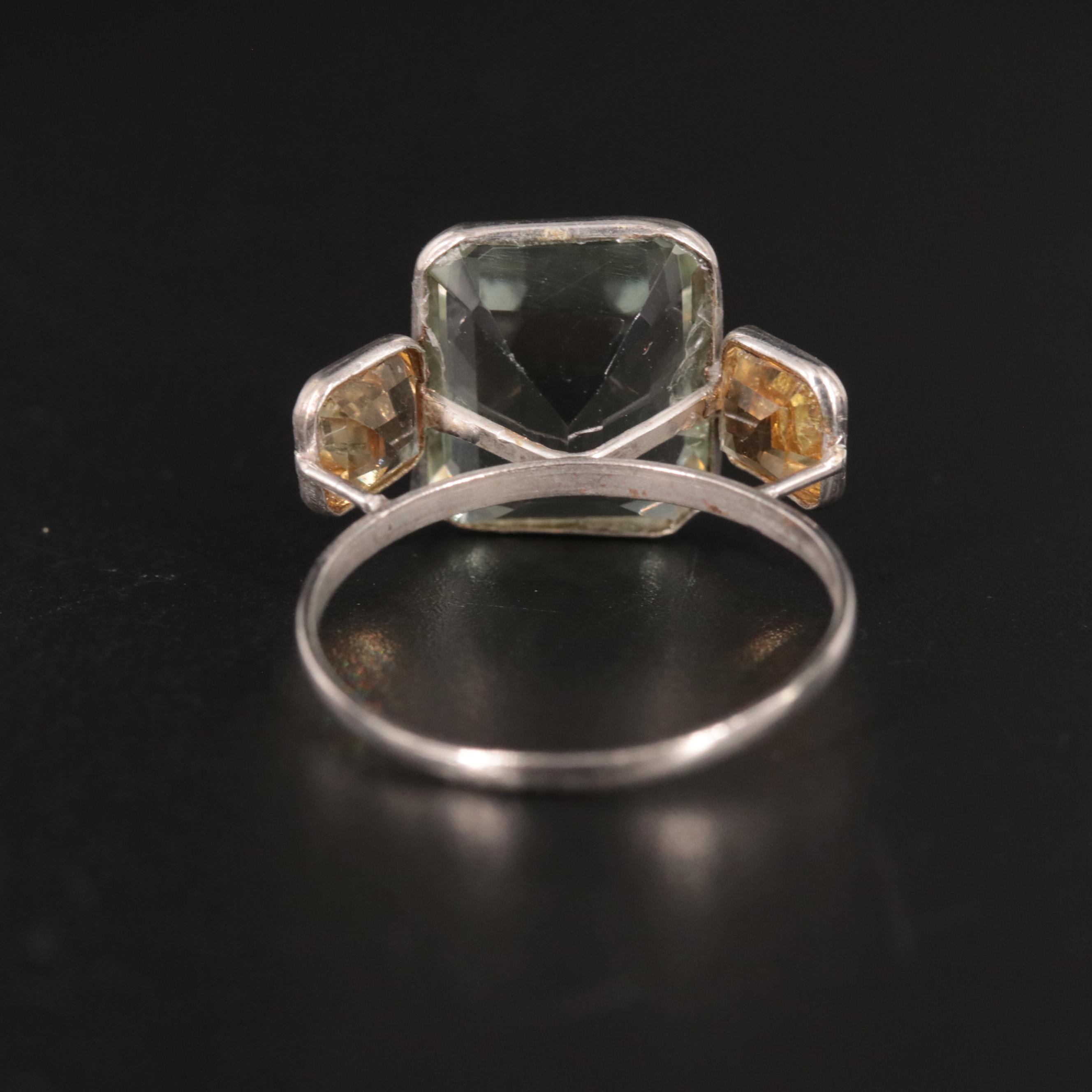 14K Amethyst and Citrine Ring