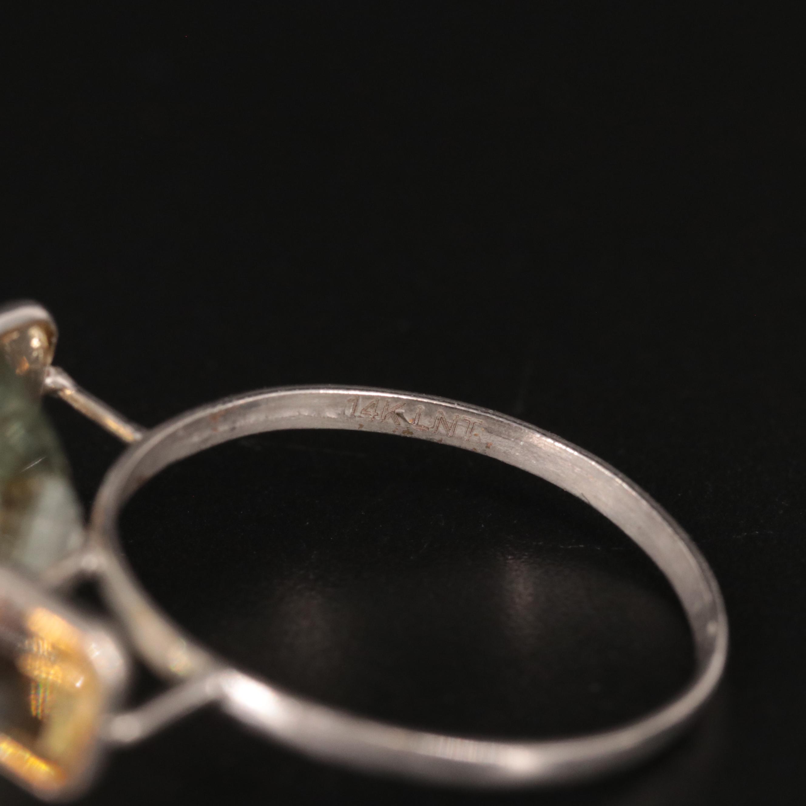 14K Amethyst and Citrine Ring