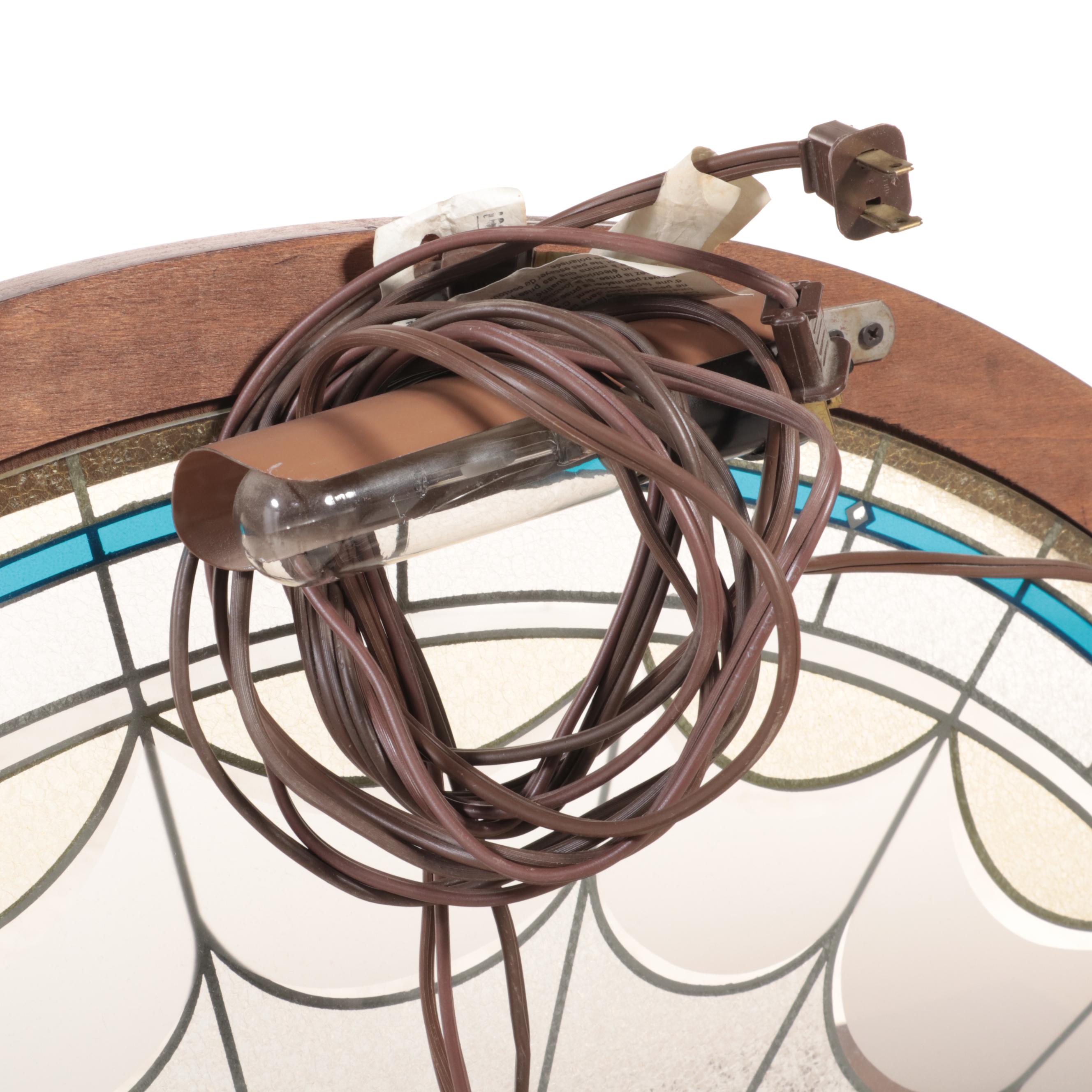 Pulaski "Apothecary Collection" Canterbury Server with Stained Glass Backsplash