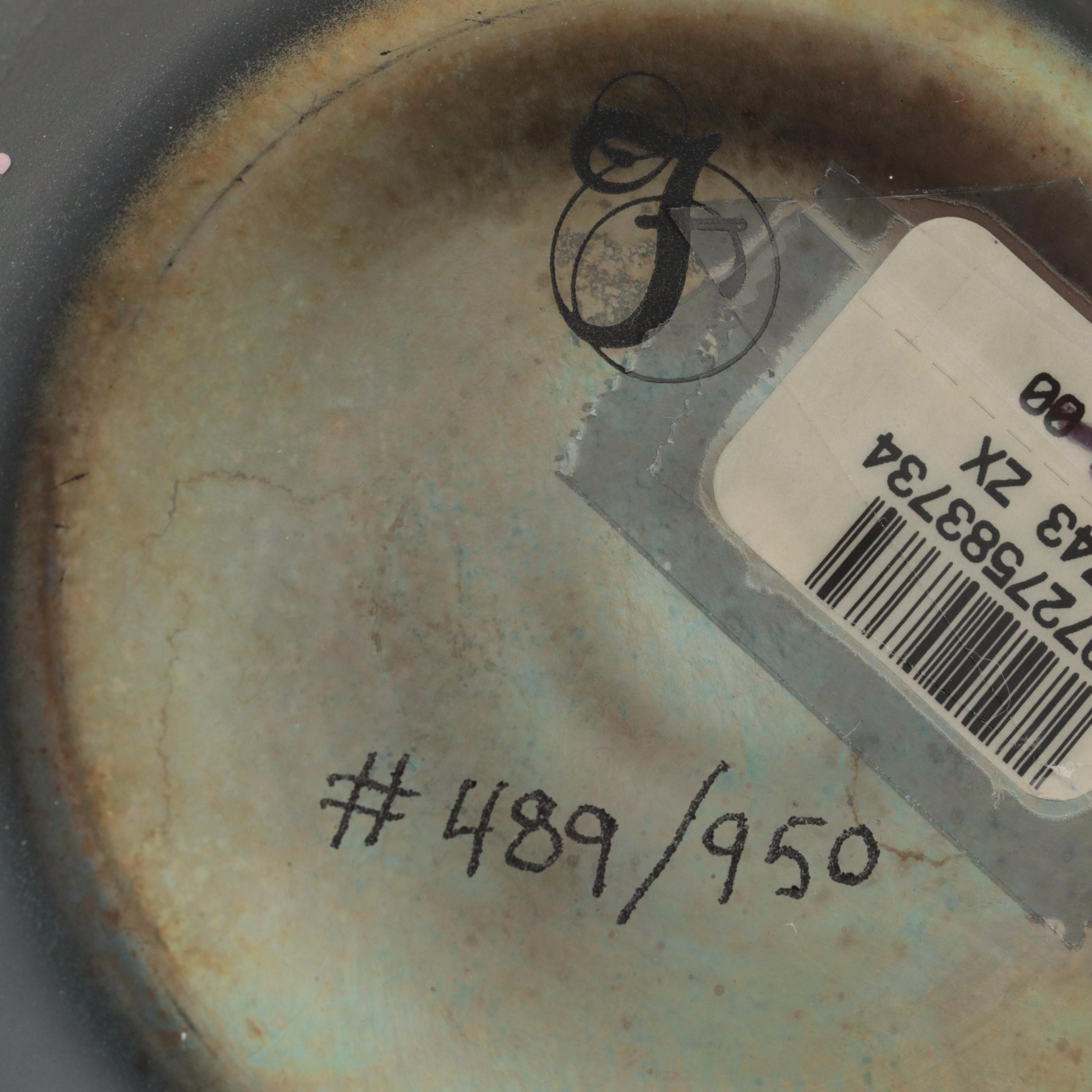 Fenton Ebony Faverne Art Glass Dragonflies Vase Signed by Kelsey Murphy, 2006