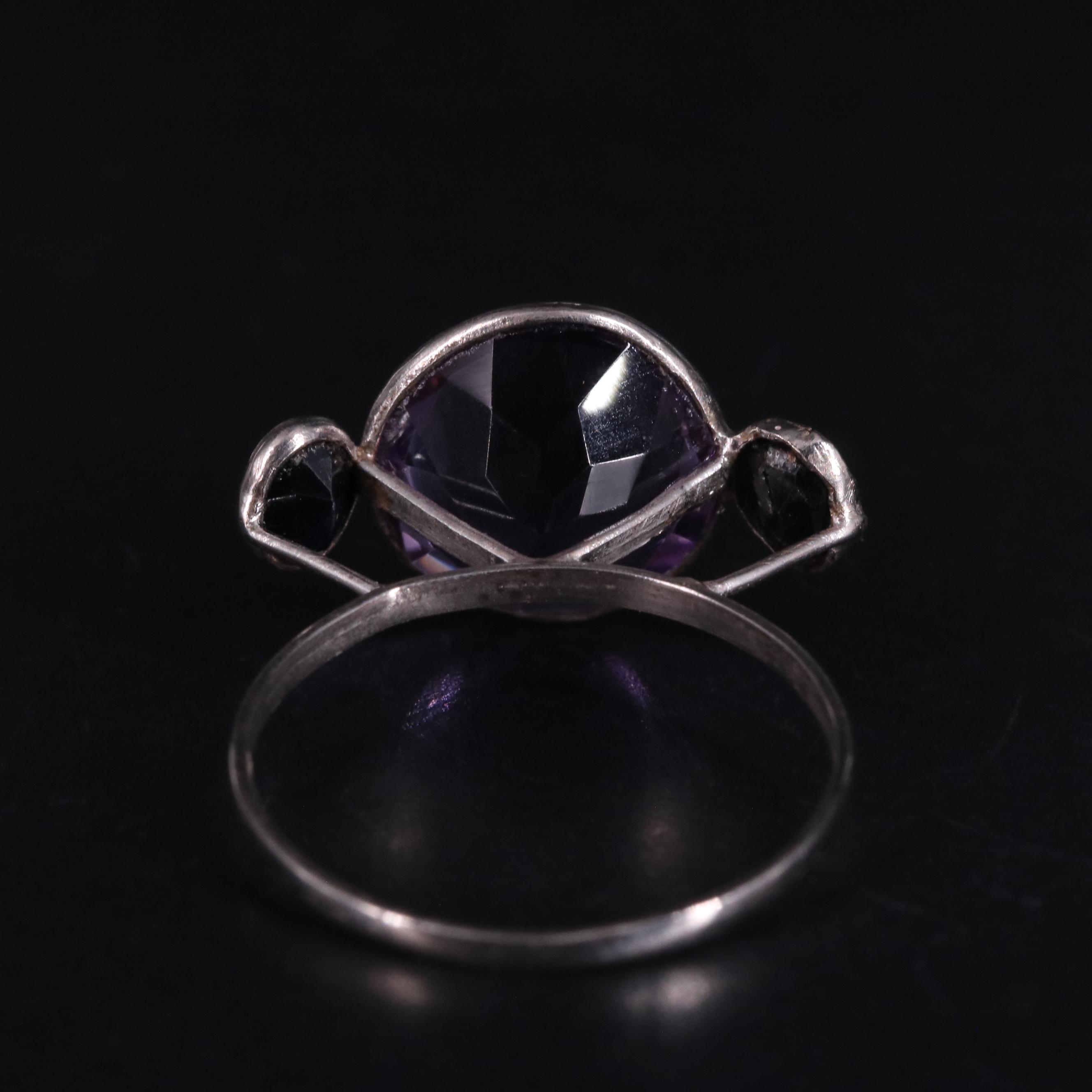 14K Amethyst and Sapphire Ring