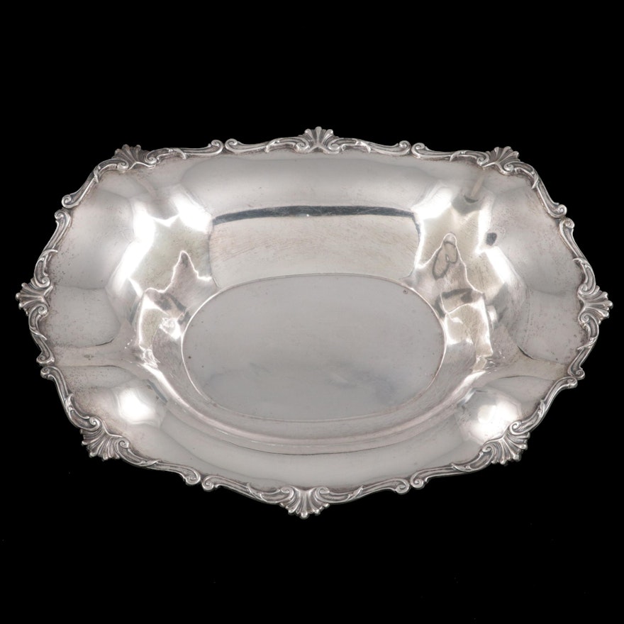 Chippendale Edge Sterling Silver Serving Bowl