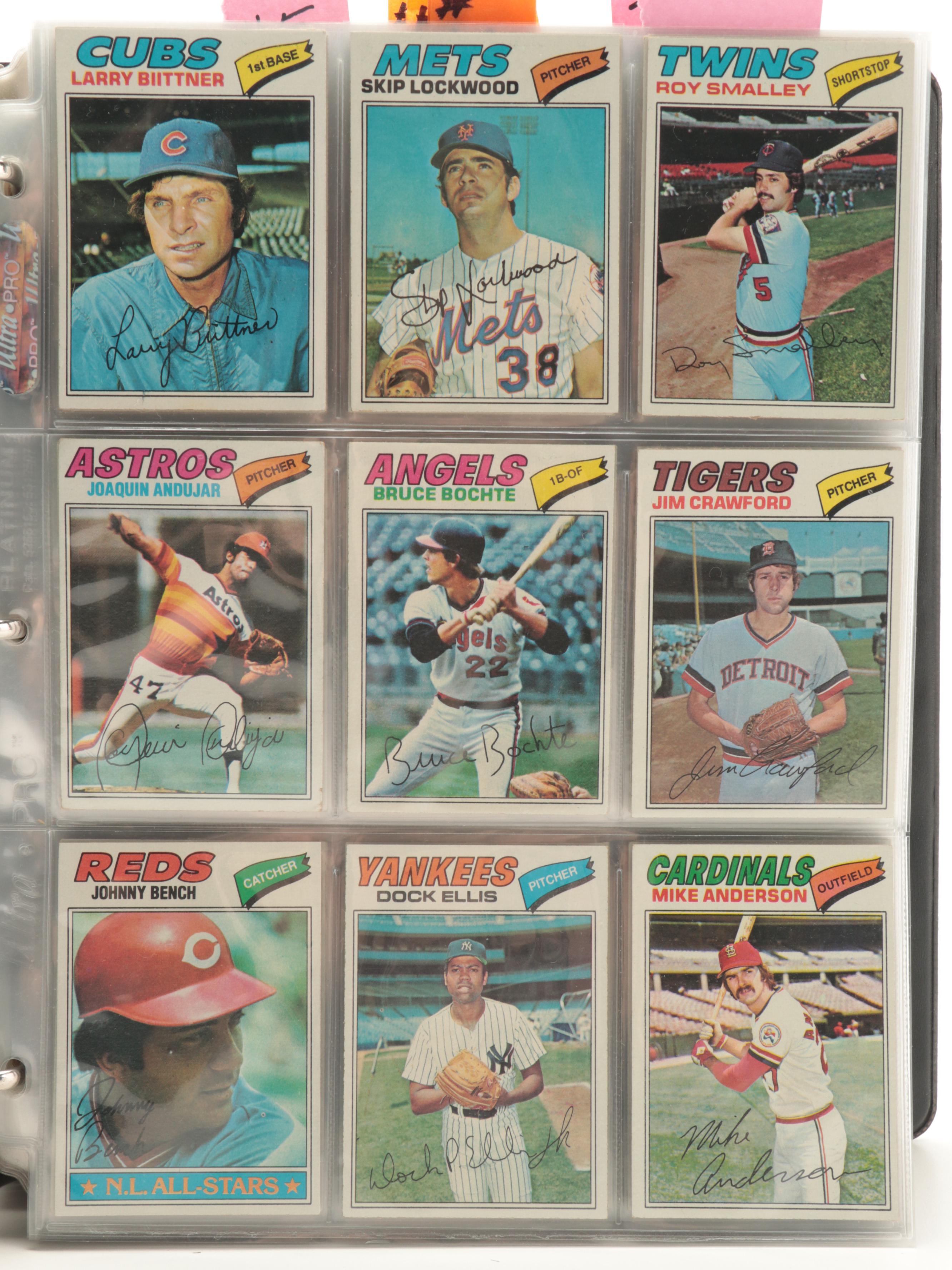 1977 Topps Baseball Cards Complete Set Including Andre Dawson and More Rookies