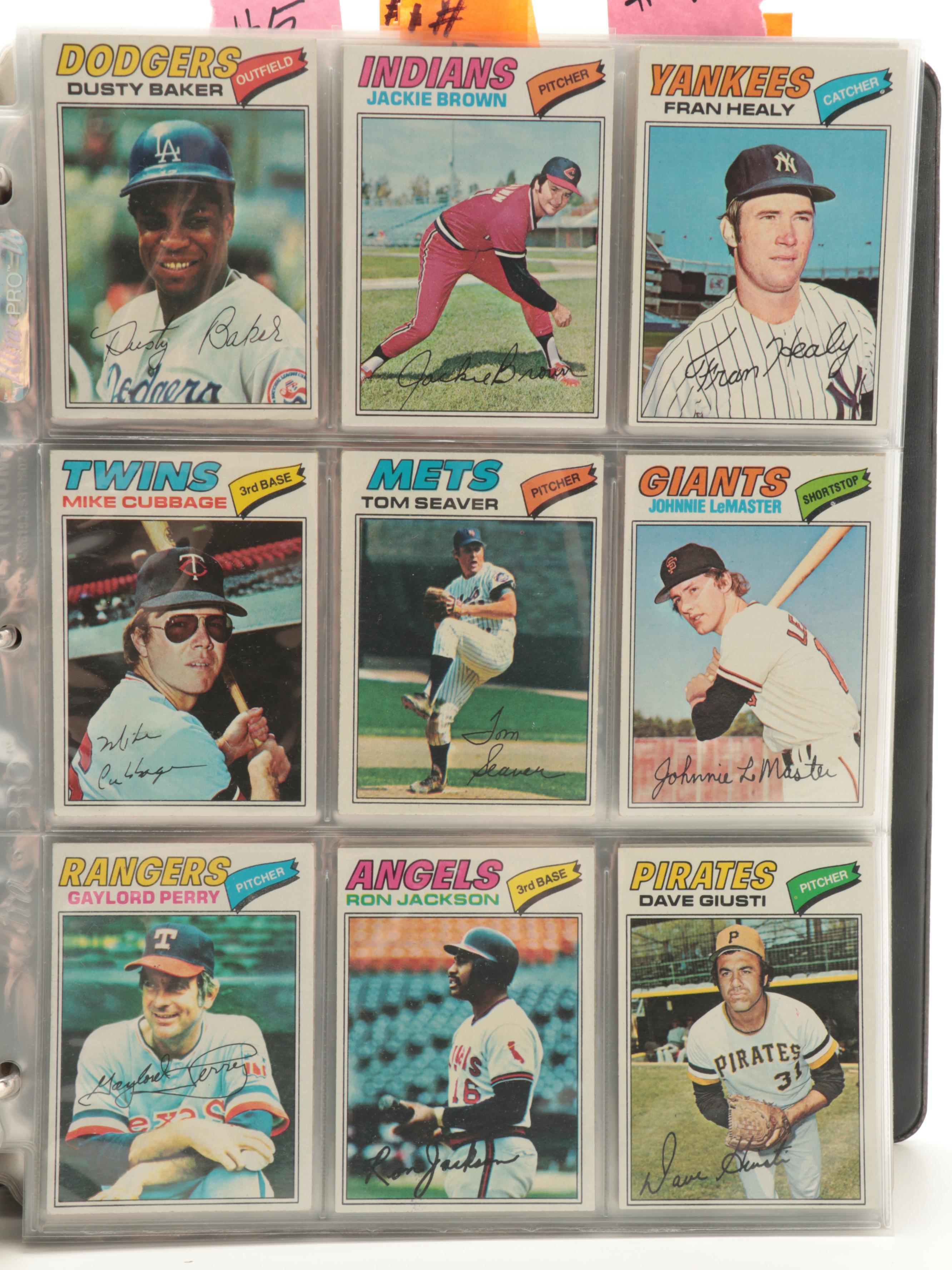 1977 Topps Baseball Cards Complete Set Including Andre Dawson and More Rookies