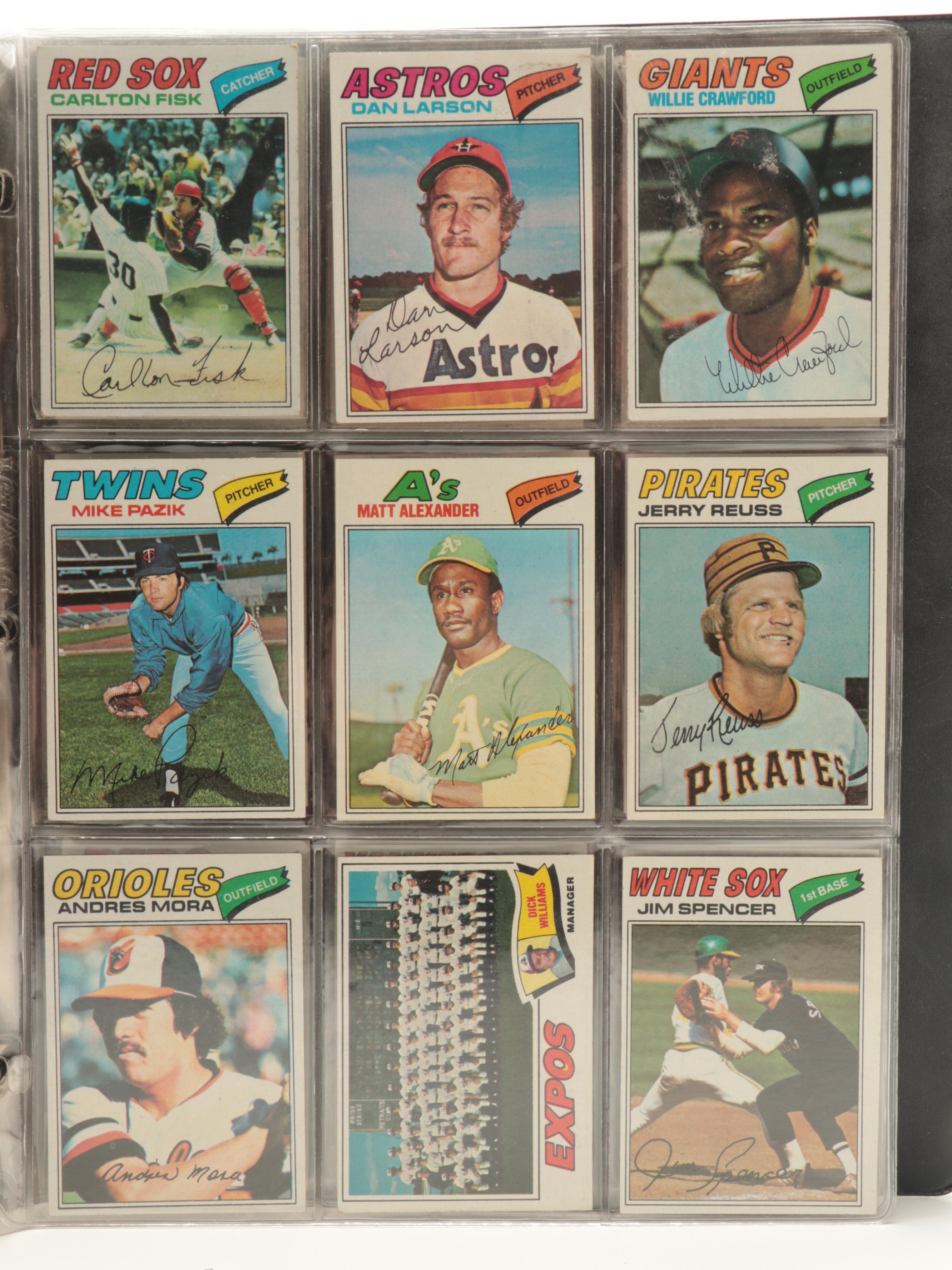 1977 Topps Baseball Cards Complete Set Including Andre Dawson and More Rookies