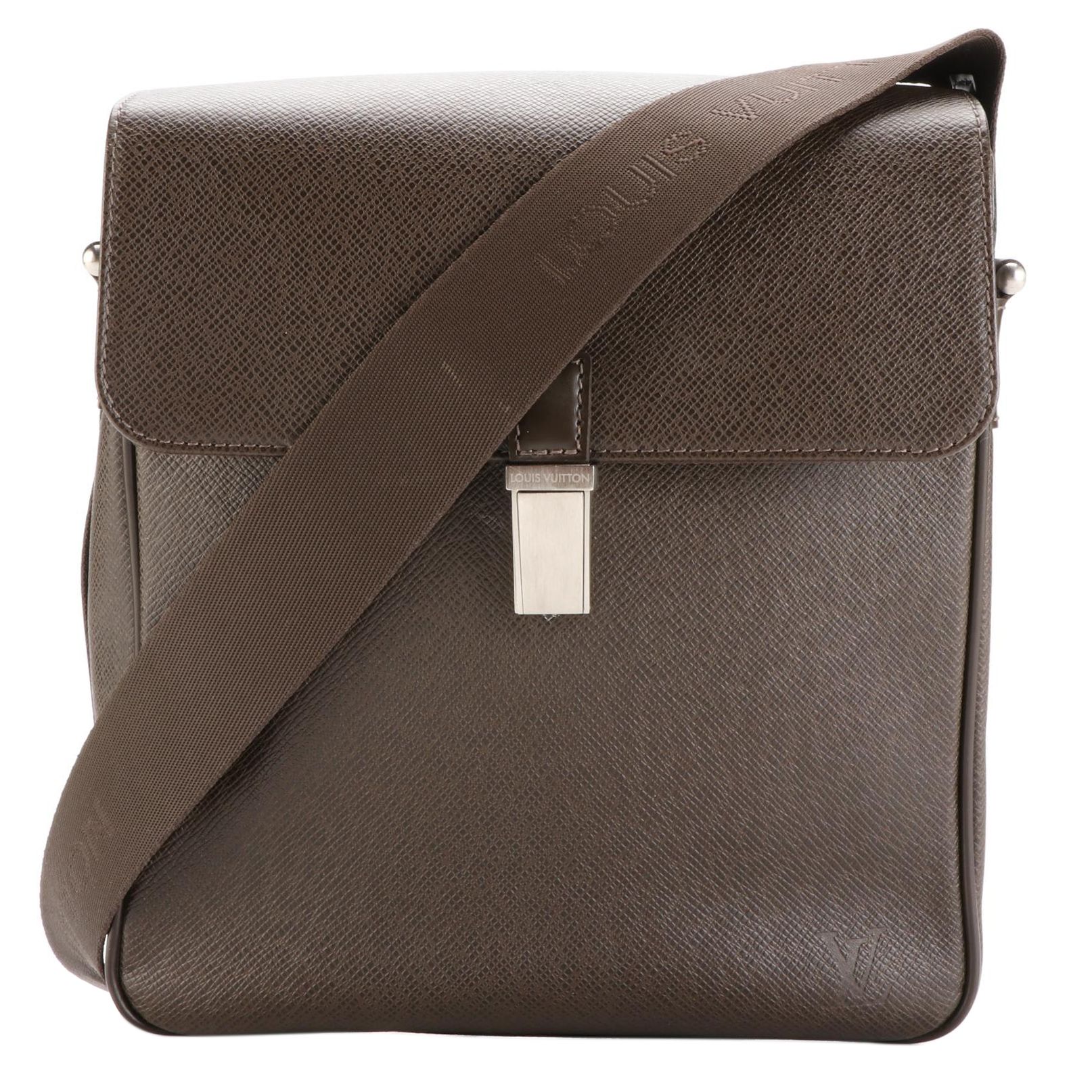 Louis Vuitton Yaranga Porte Appareil Bag in Taïga and Smooth Leather with Box