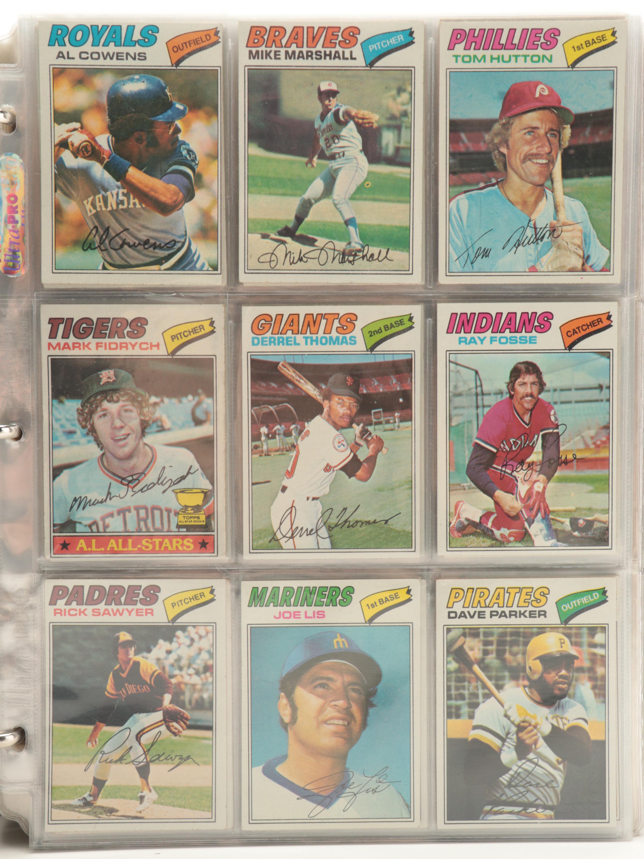 1977 Topps Baseball Cards Complete Set Including Andre Dawson and More Rookies