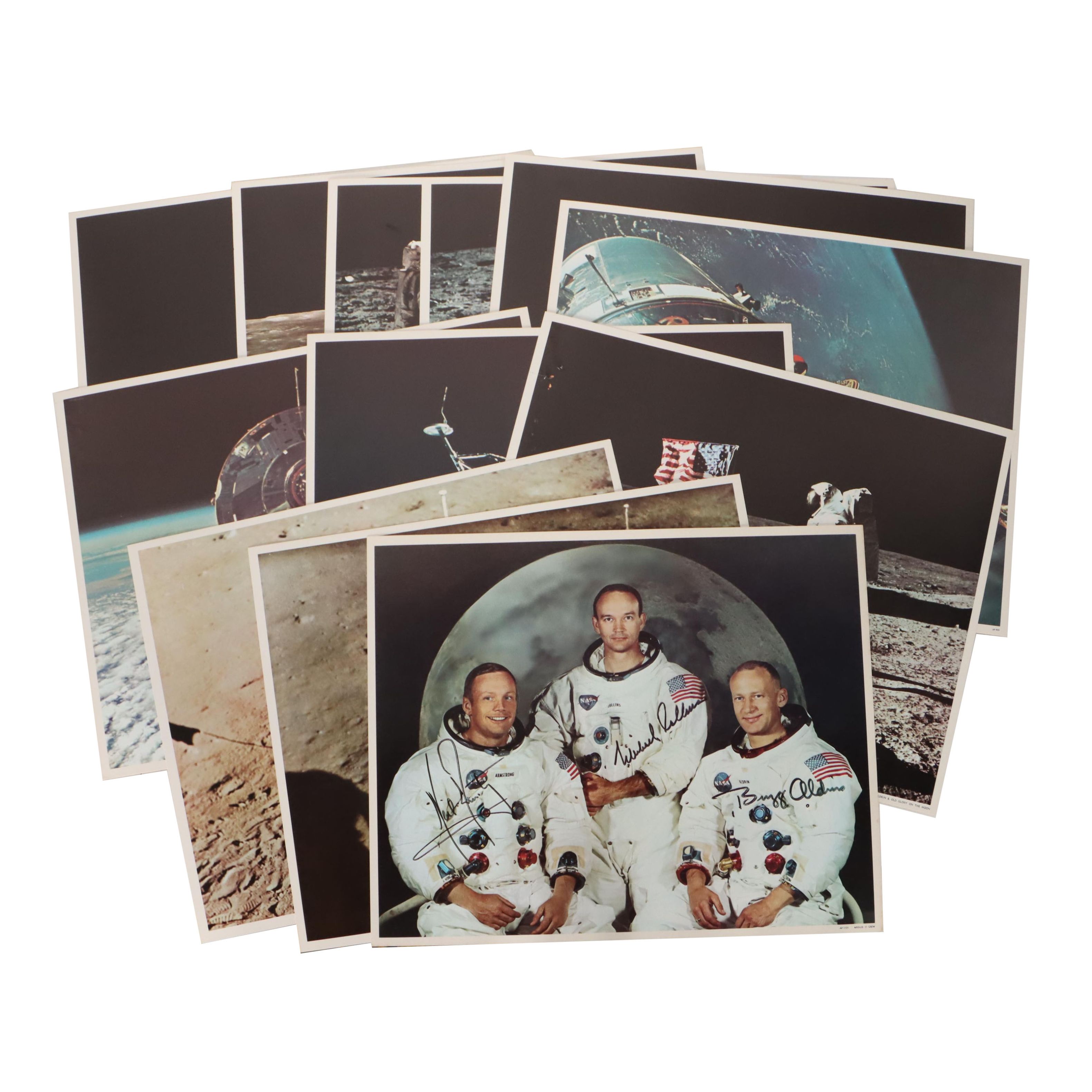 Offset Lithographs Including "Apollo 11 Crew"