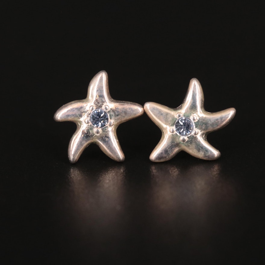 Chamilia Sterling Sapphire Starfish Stud Earrings