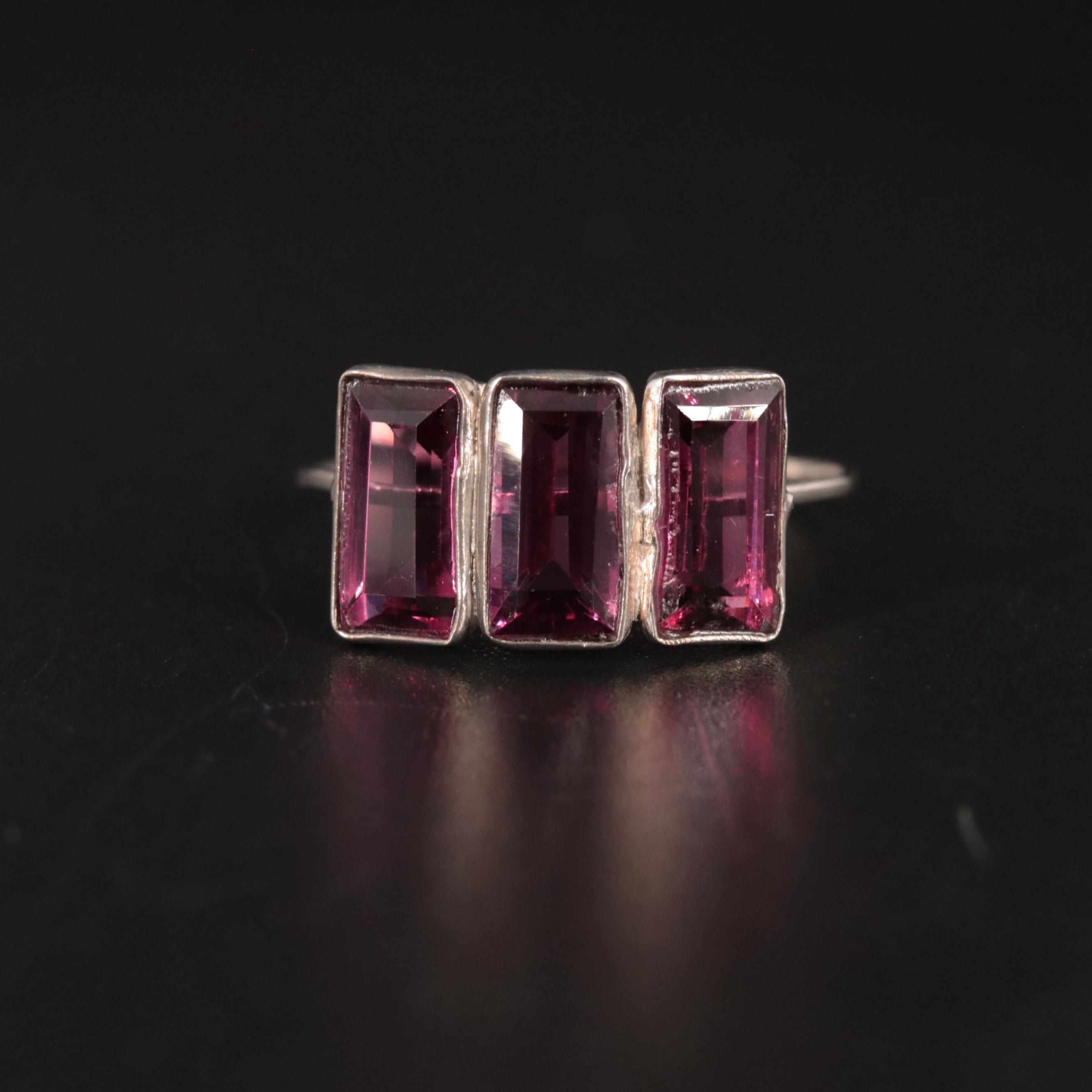 14K Garnet Ring