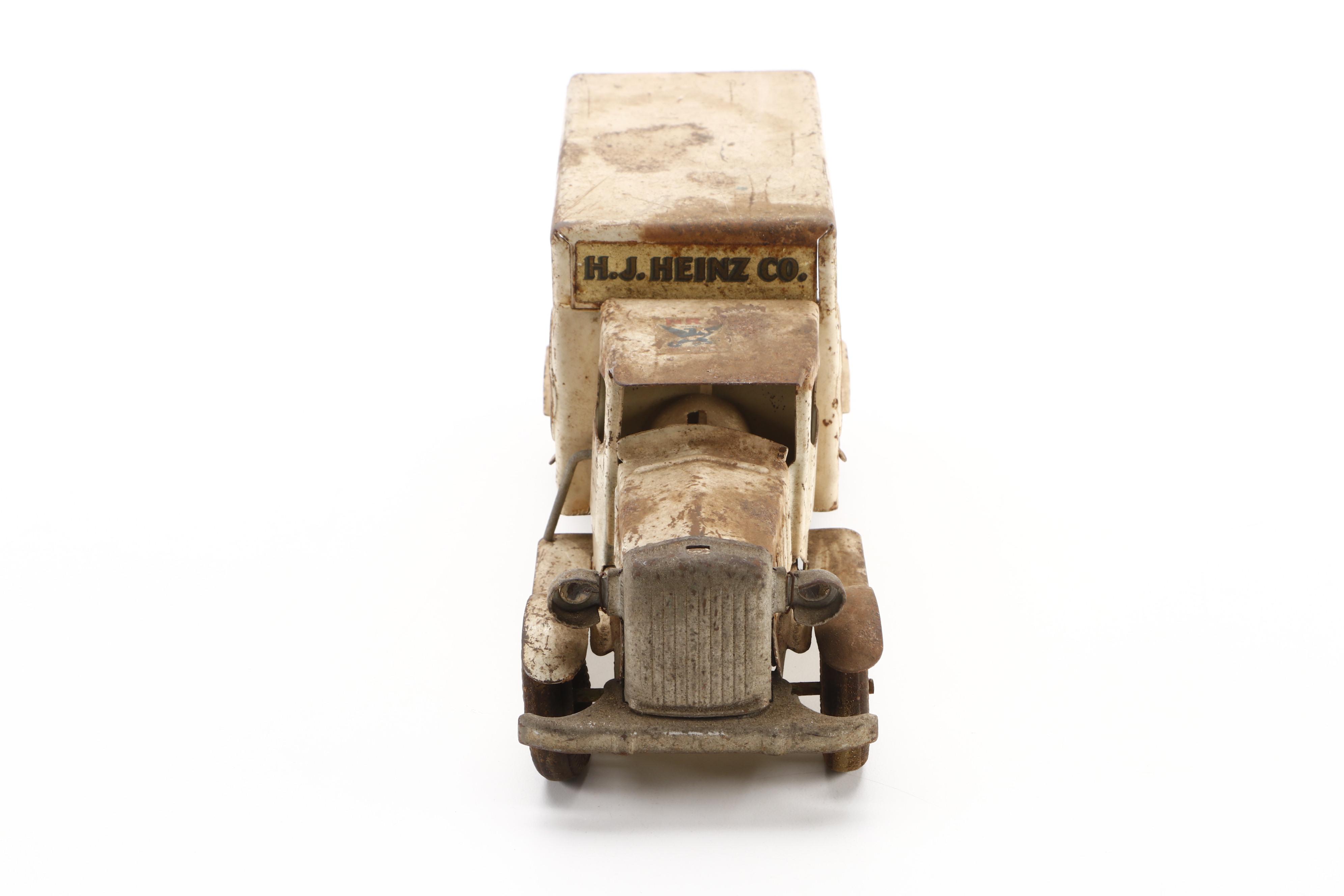 Metalcraft "Heinz Food" Pressed Steel Toy Delivery Truck, Early to Mid-20th C.