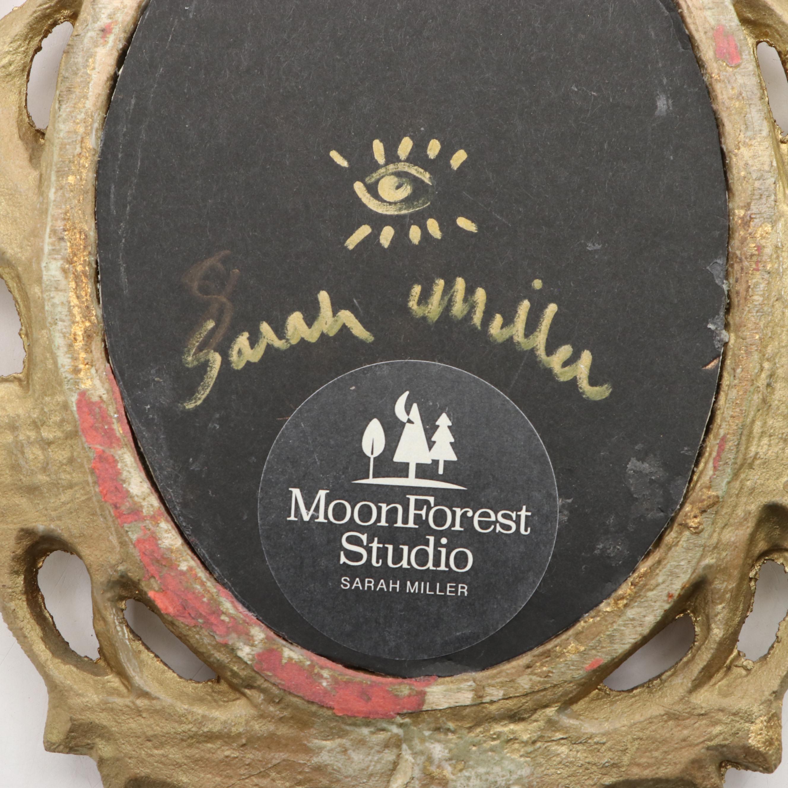 Sarah Miller Fiber Art Wall Hanging of Mystic Eye