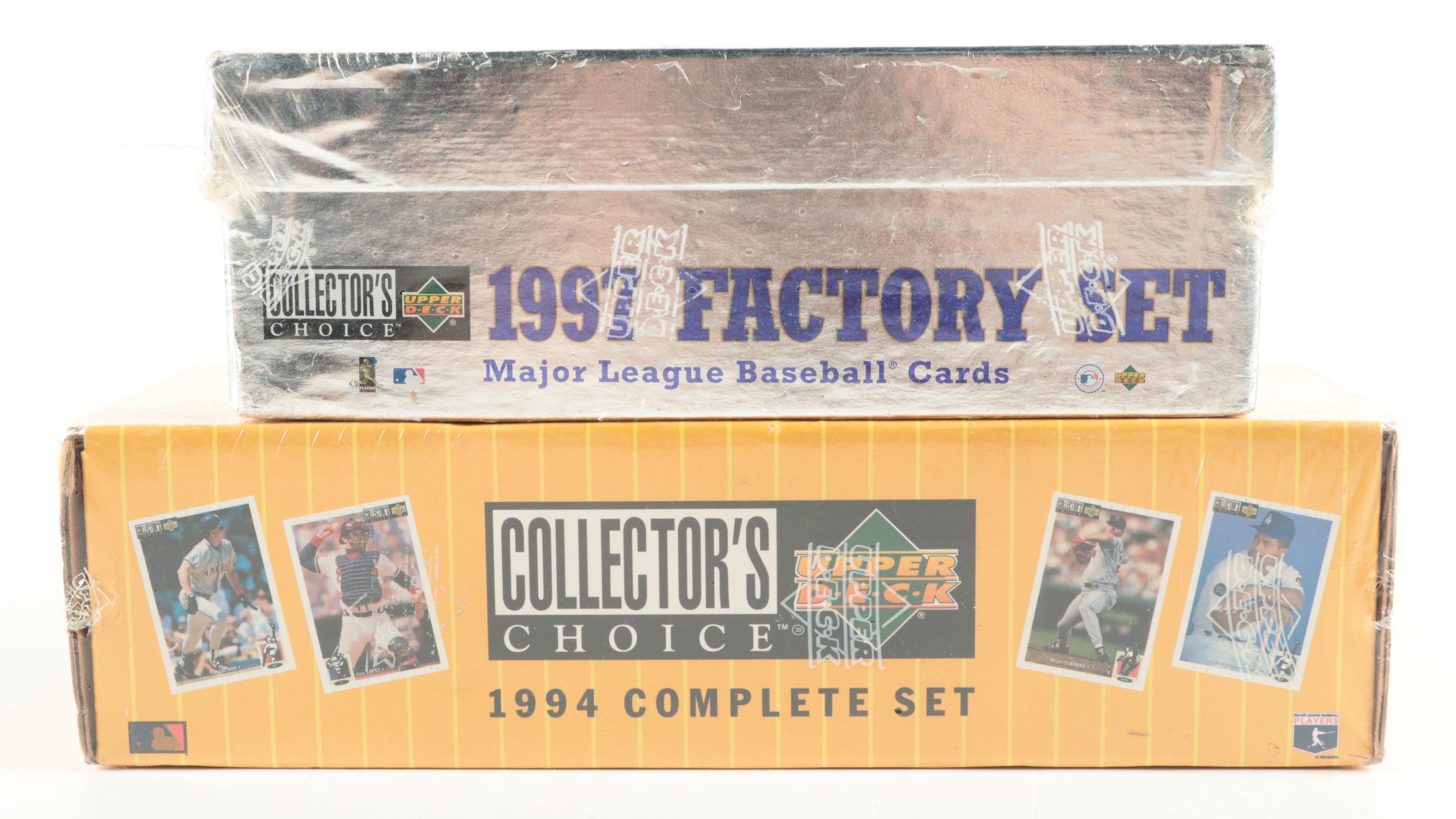 Topps, Upper Deck, Other Sealed, Unsealed Baseball Card Sets, 1990s–2000s