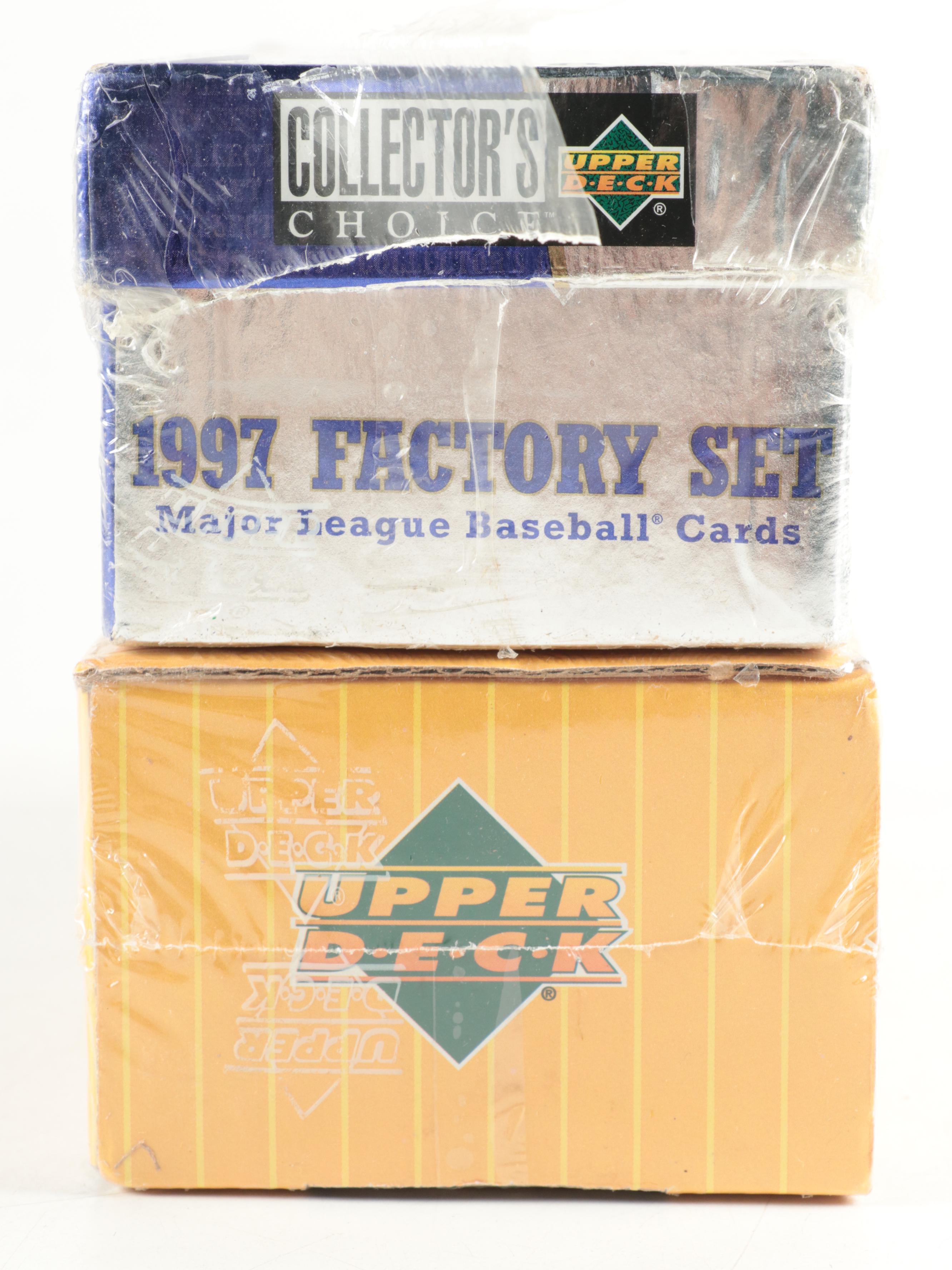 Topps, Upper Deck, Other Sealed, Unsealed Baseball Card Sets, 1990s–2000s
