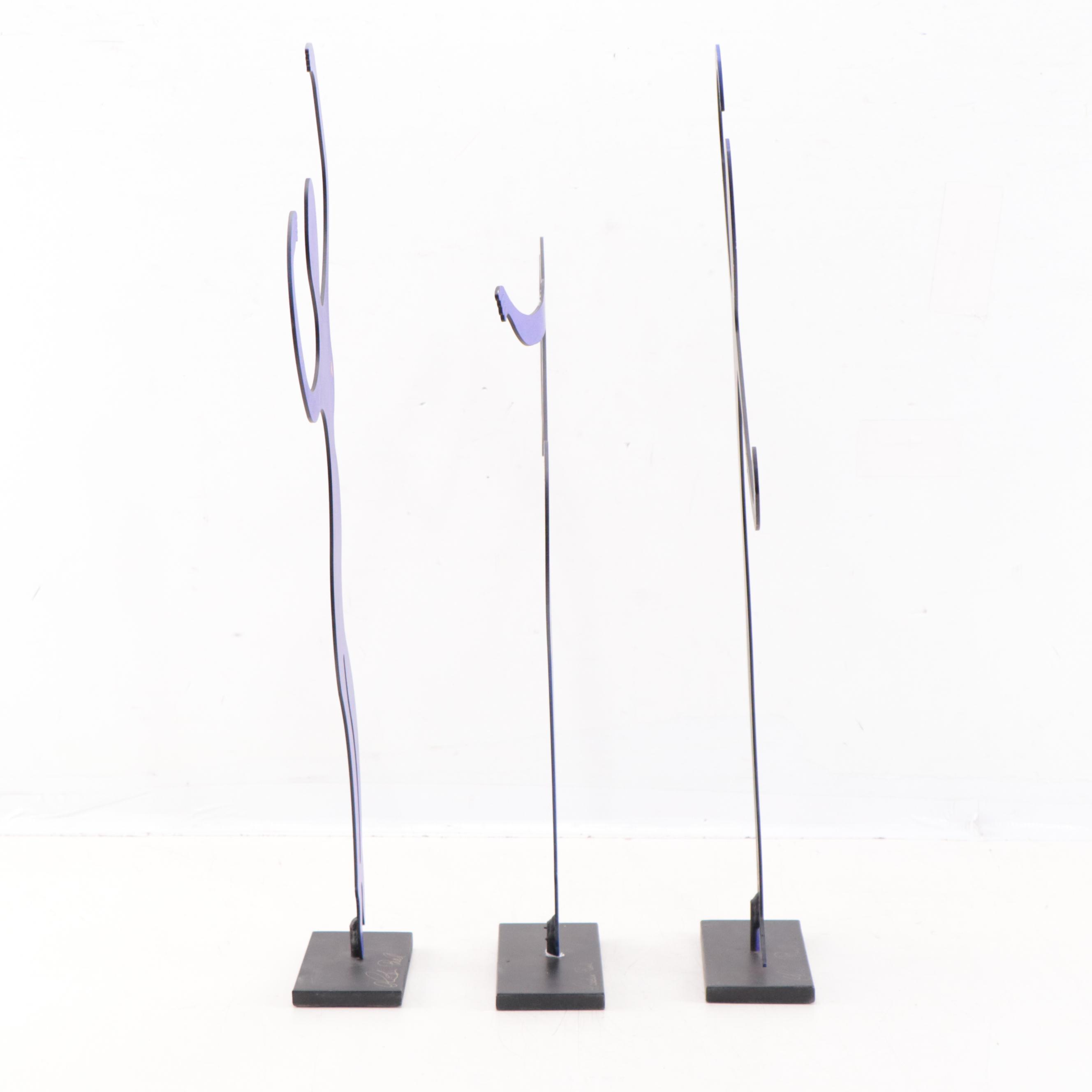 Claudine Buell Metal Sculptures of Dancing Figures