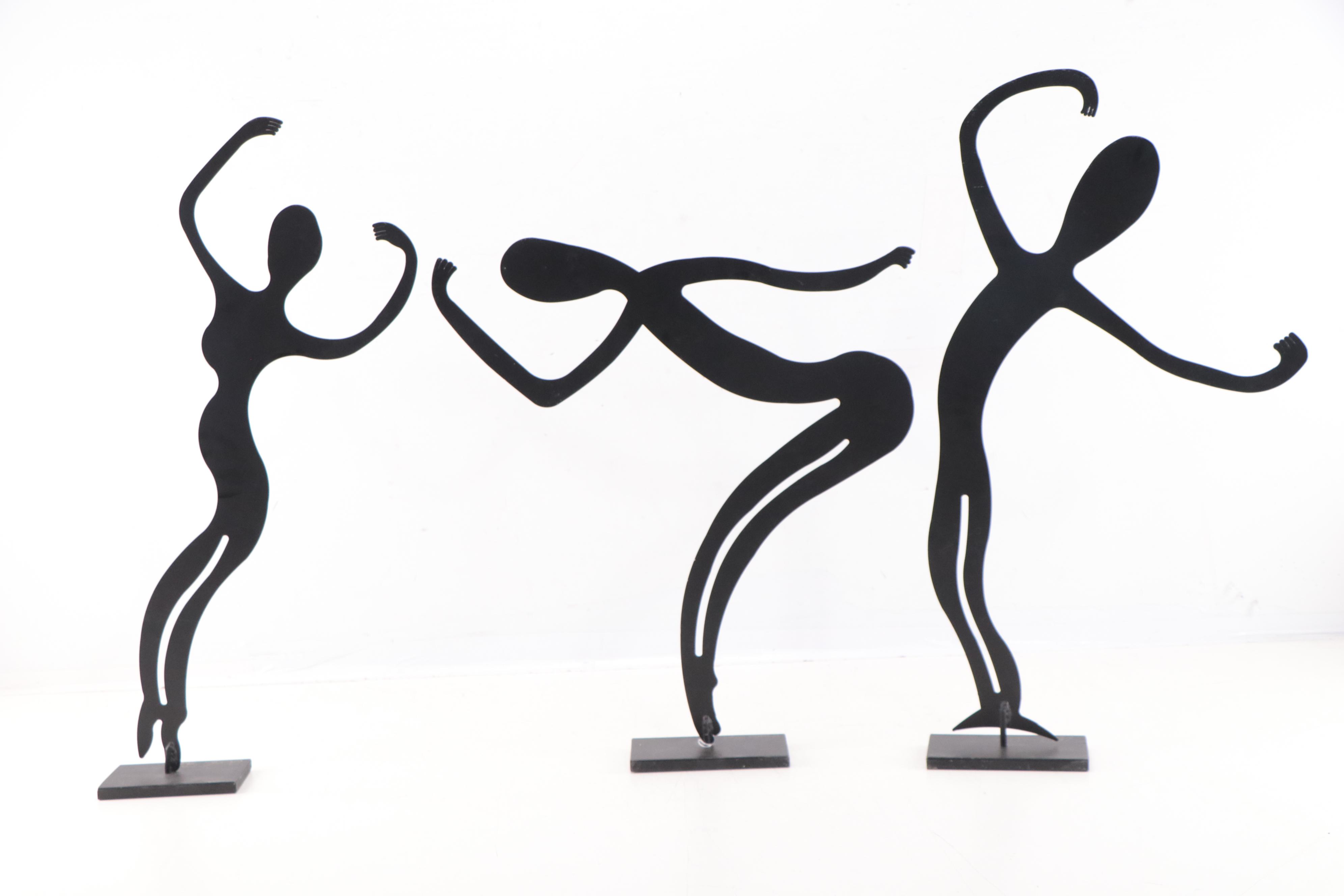 Claudine Buell Metal Sculptures of Dancing Figures