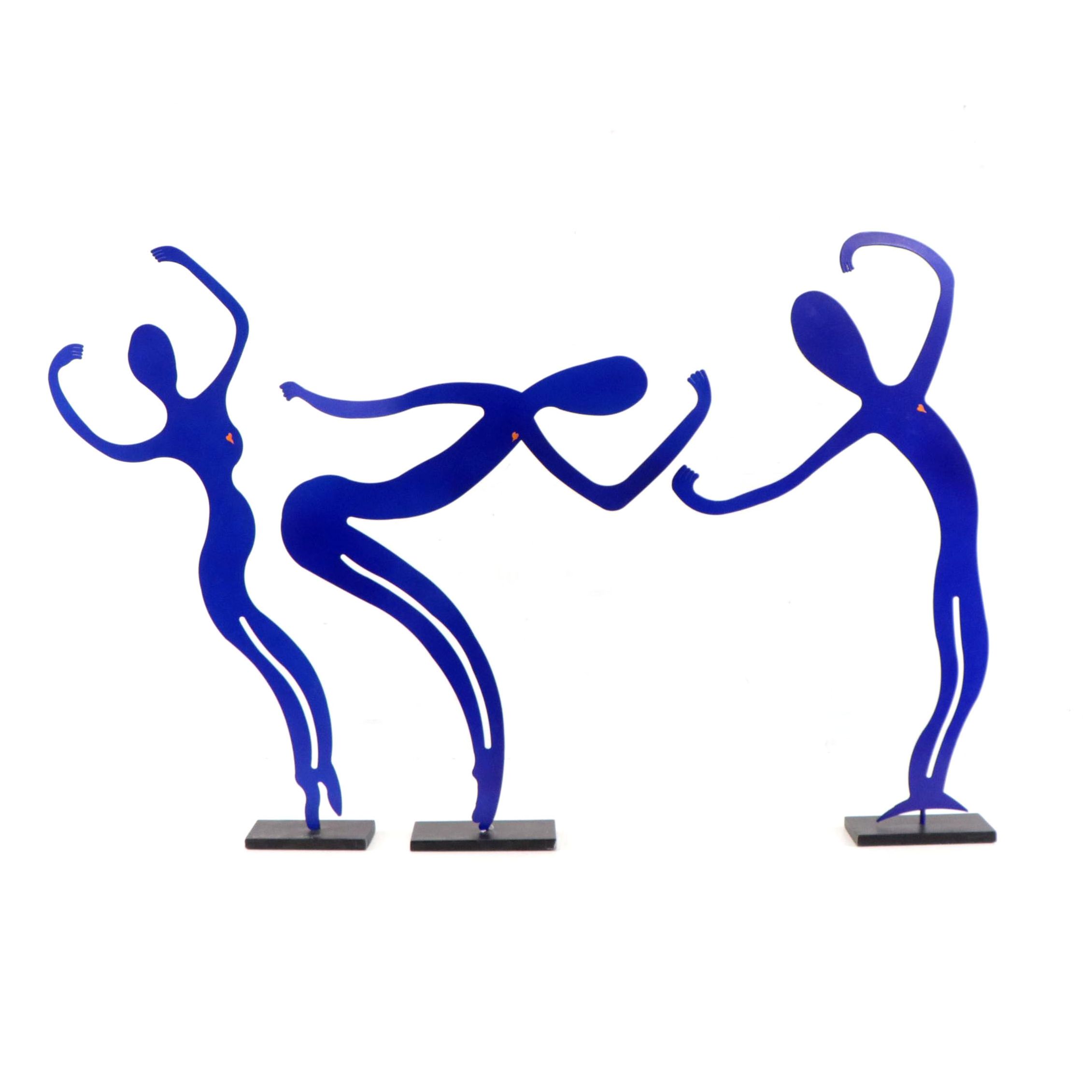 Claudine Buell Metal Sculptures of Dancing Figures