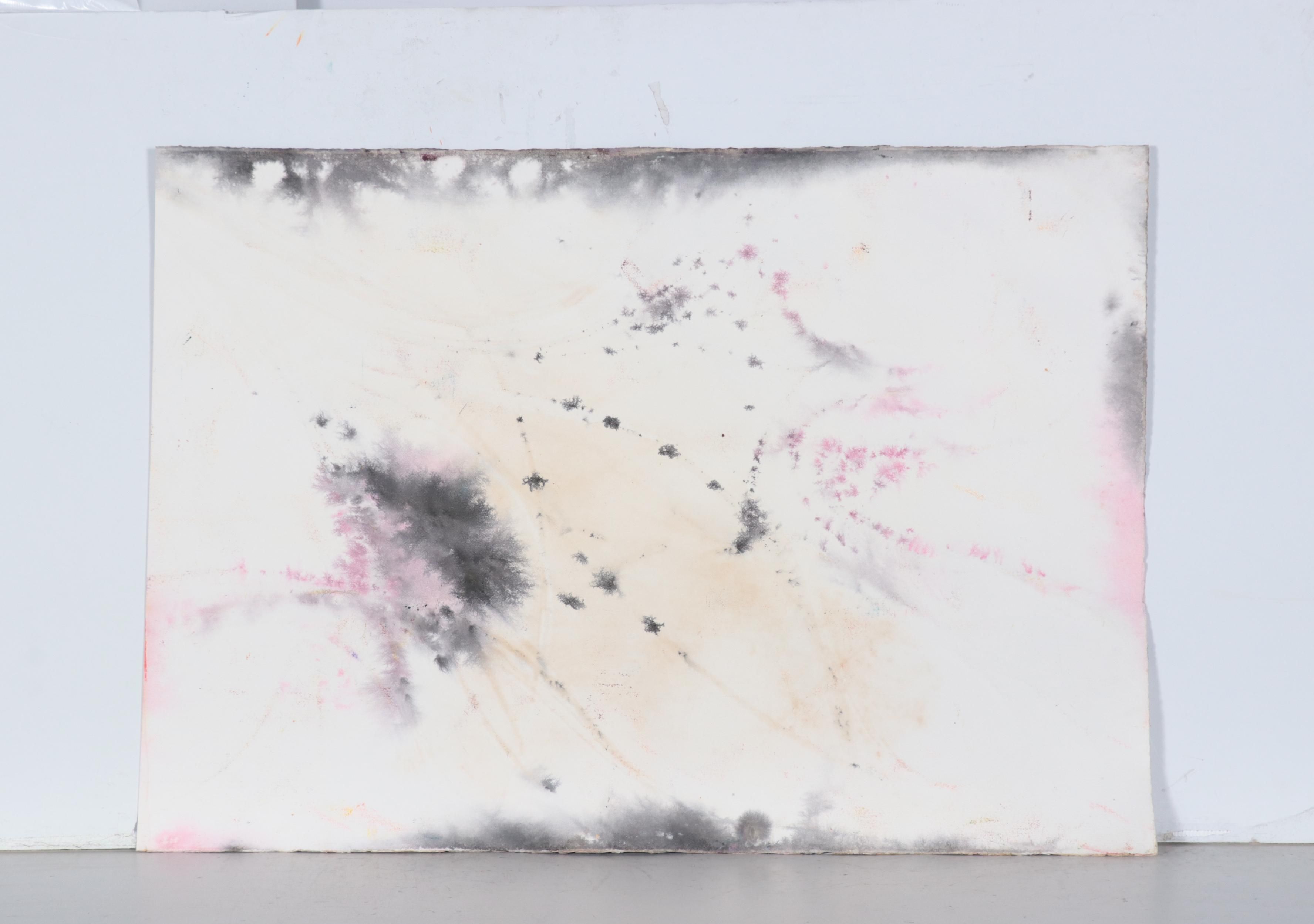 Bernyce Alpert Winick Large-Scale Abstract Mixed Media Painting