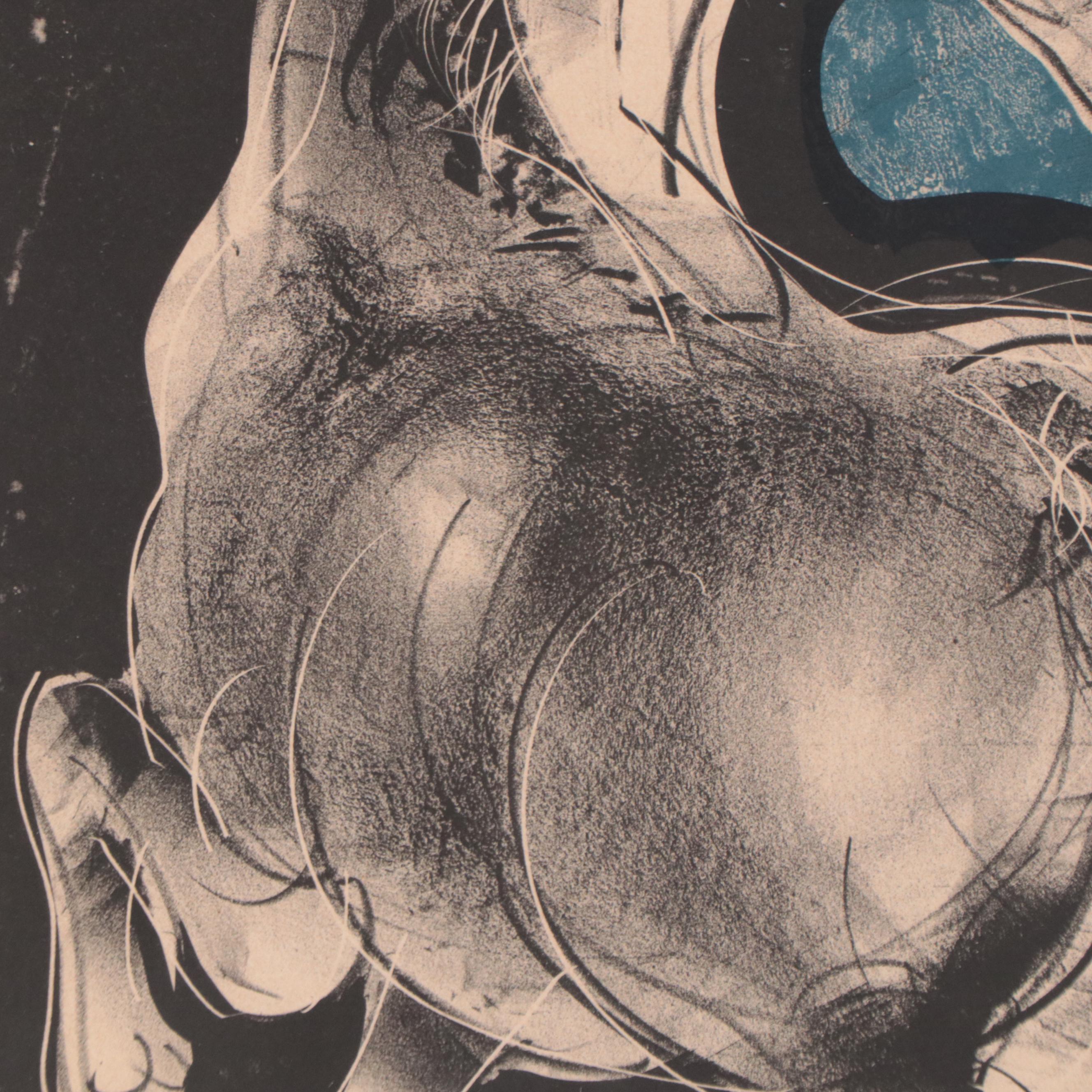 Hans Erni Lithograph of Horse