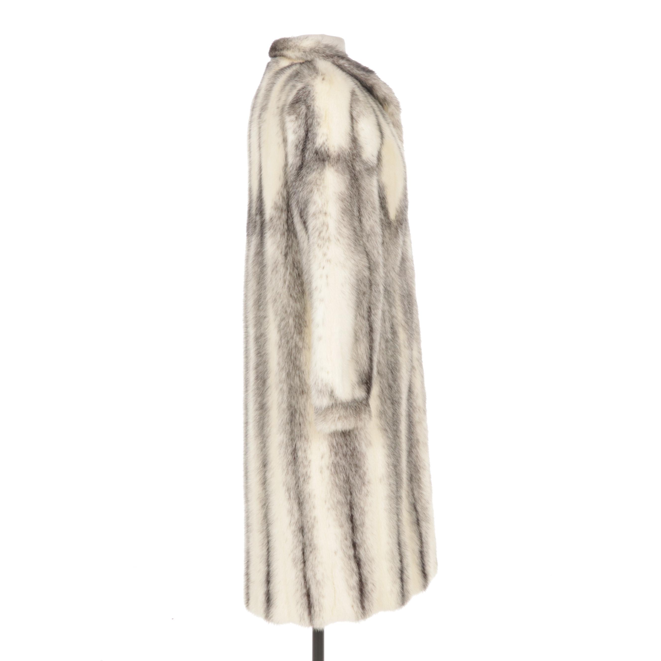 Saga Mink Cross Mink Fur Coat