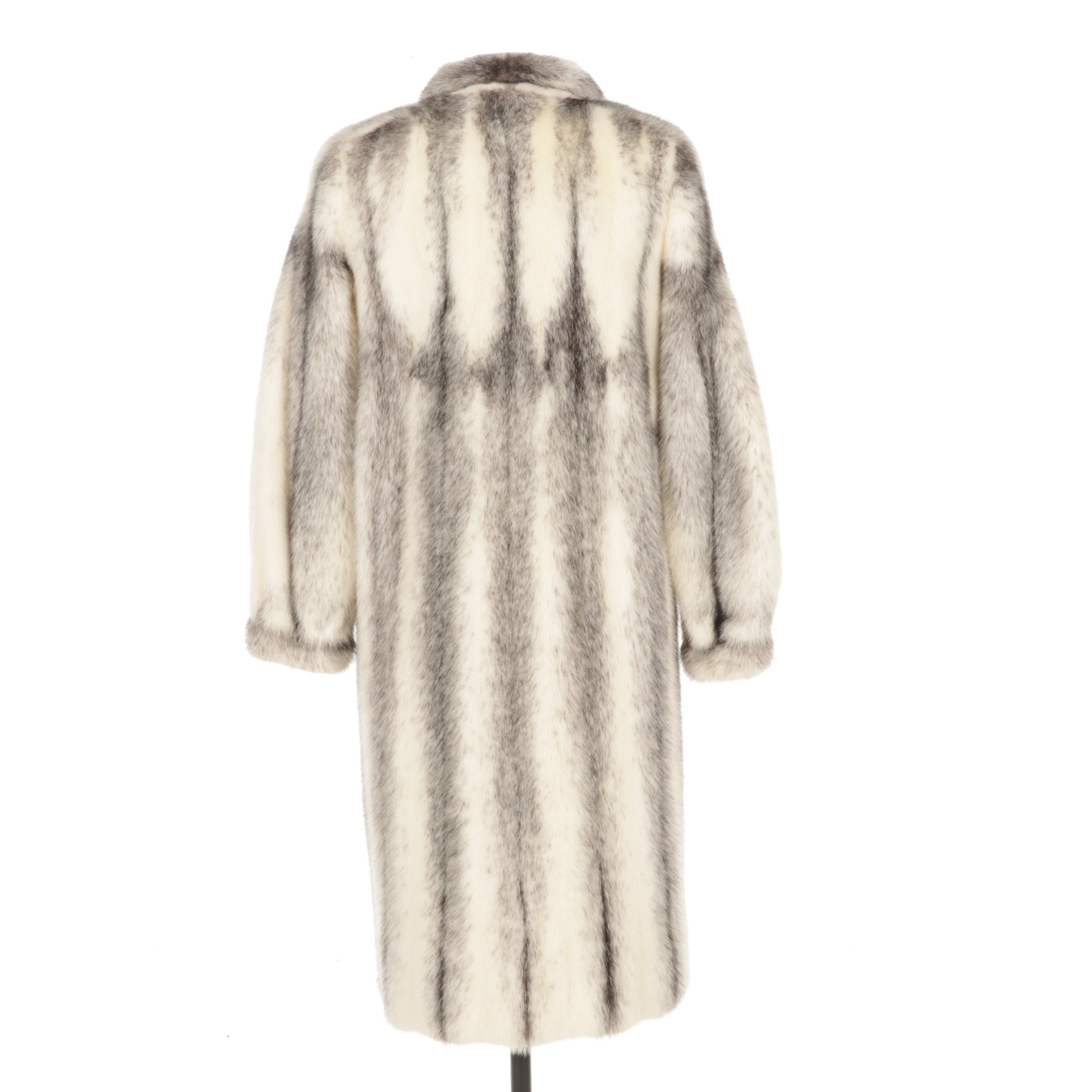 Saga Mink Cross Mink Fur Coat
