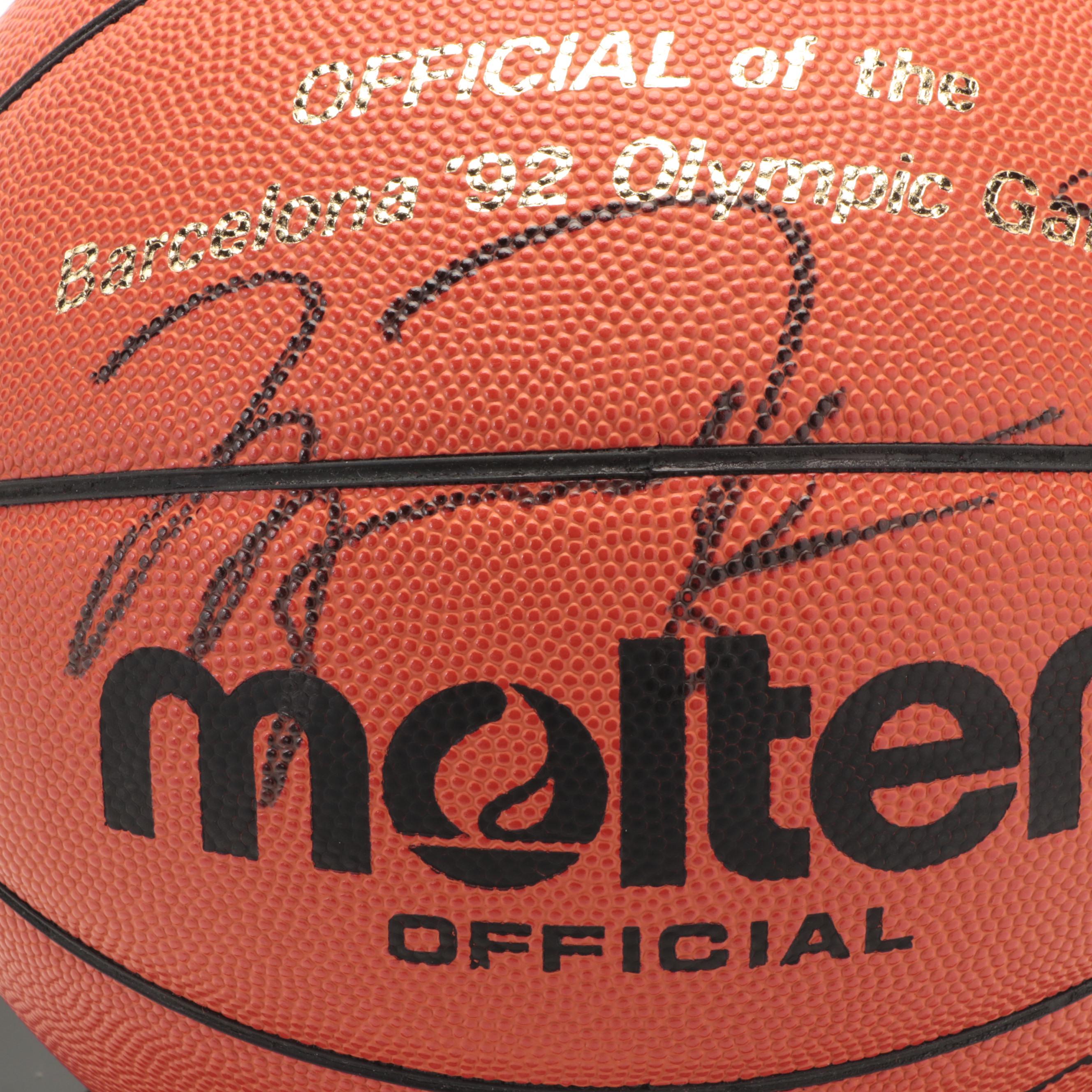1992 USA Olympic Dream Team Signed Basketball Including Jordan, Barkley and More