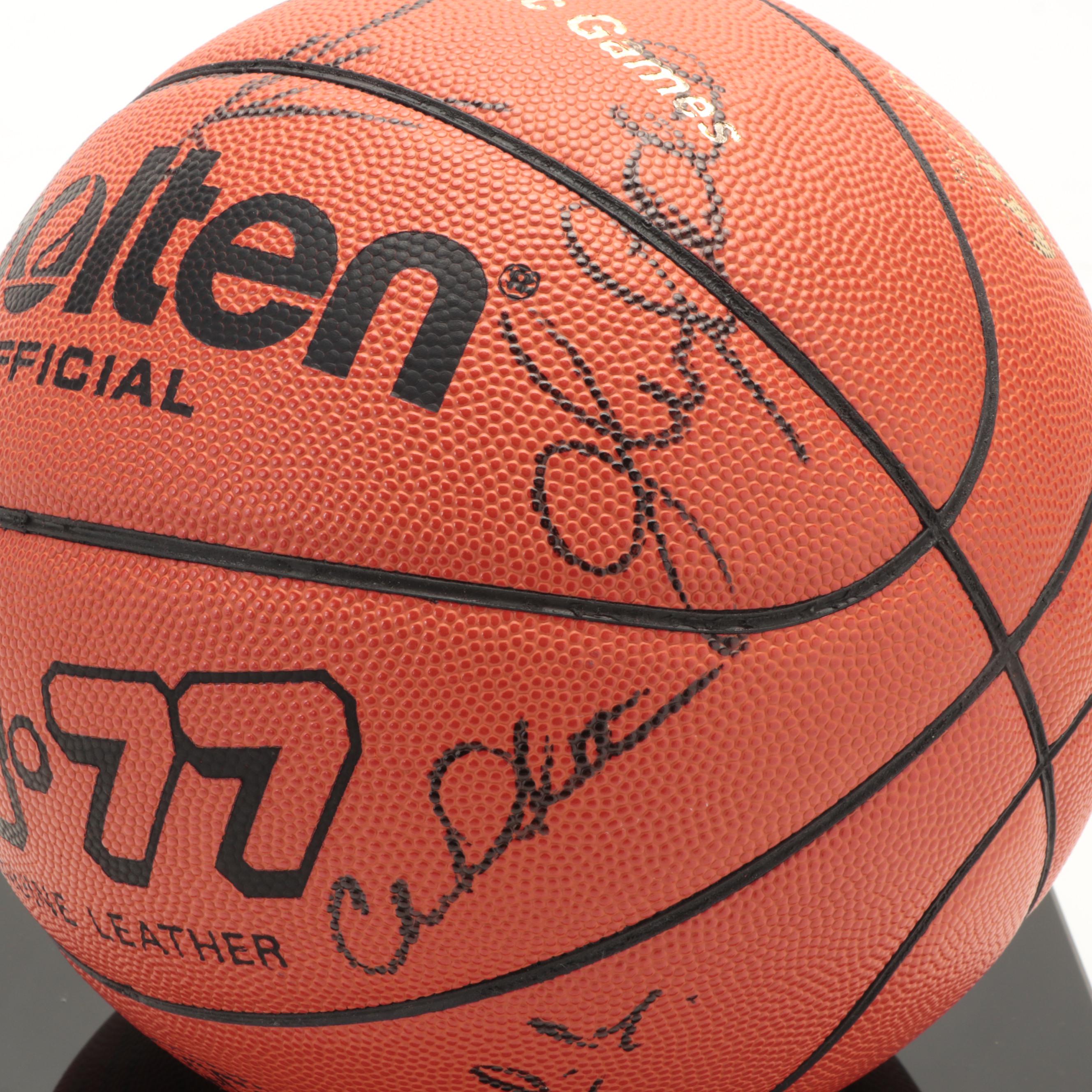1992 USA Olympic Dream Team Signed Basketball Including Jordan, Barkley and More