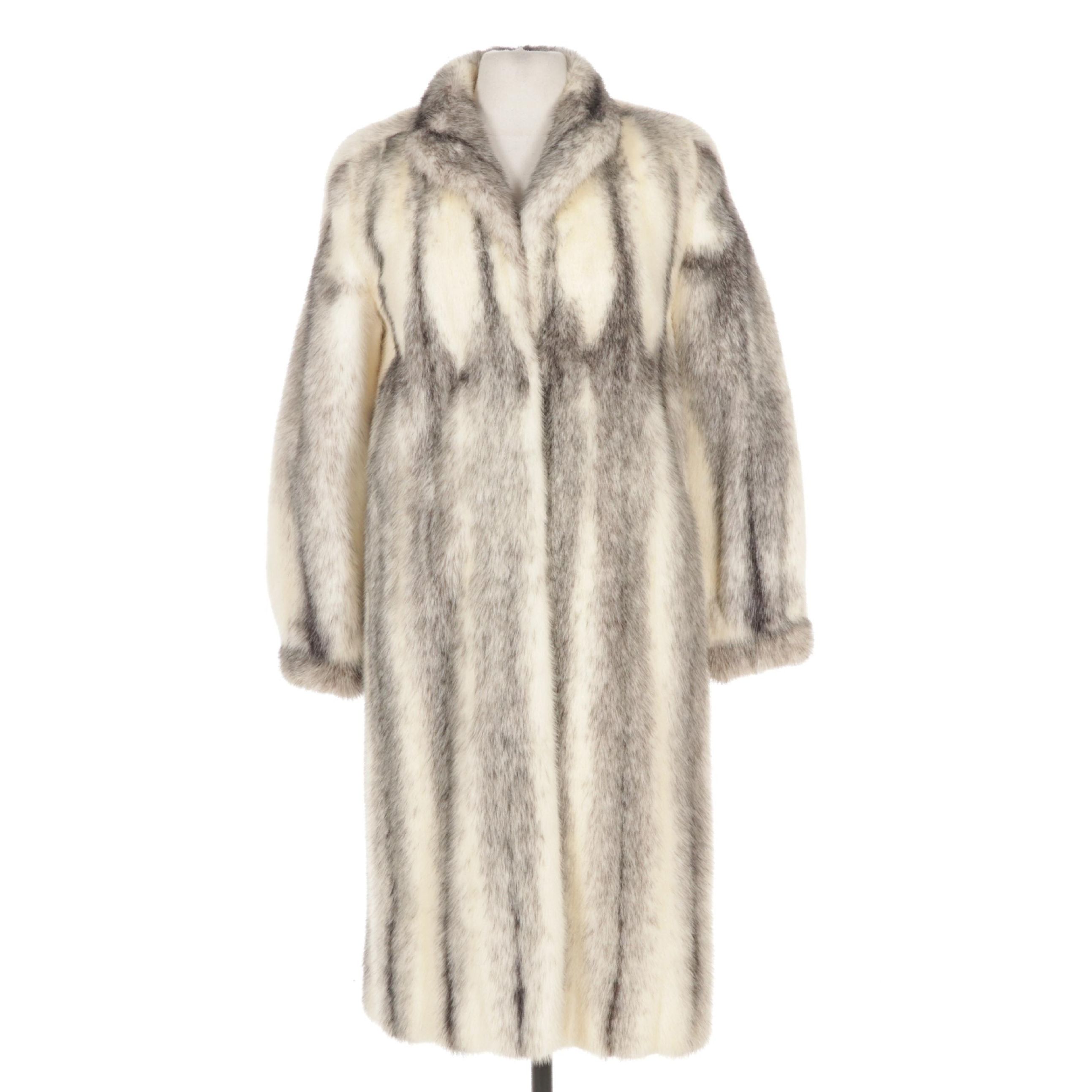 Saga Mink Cross Mink Fur Coat