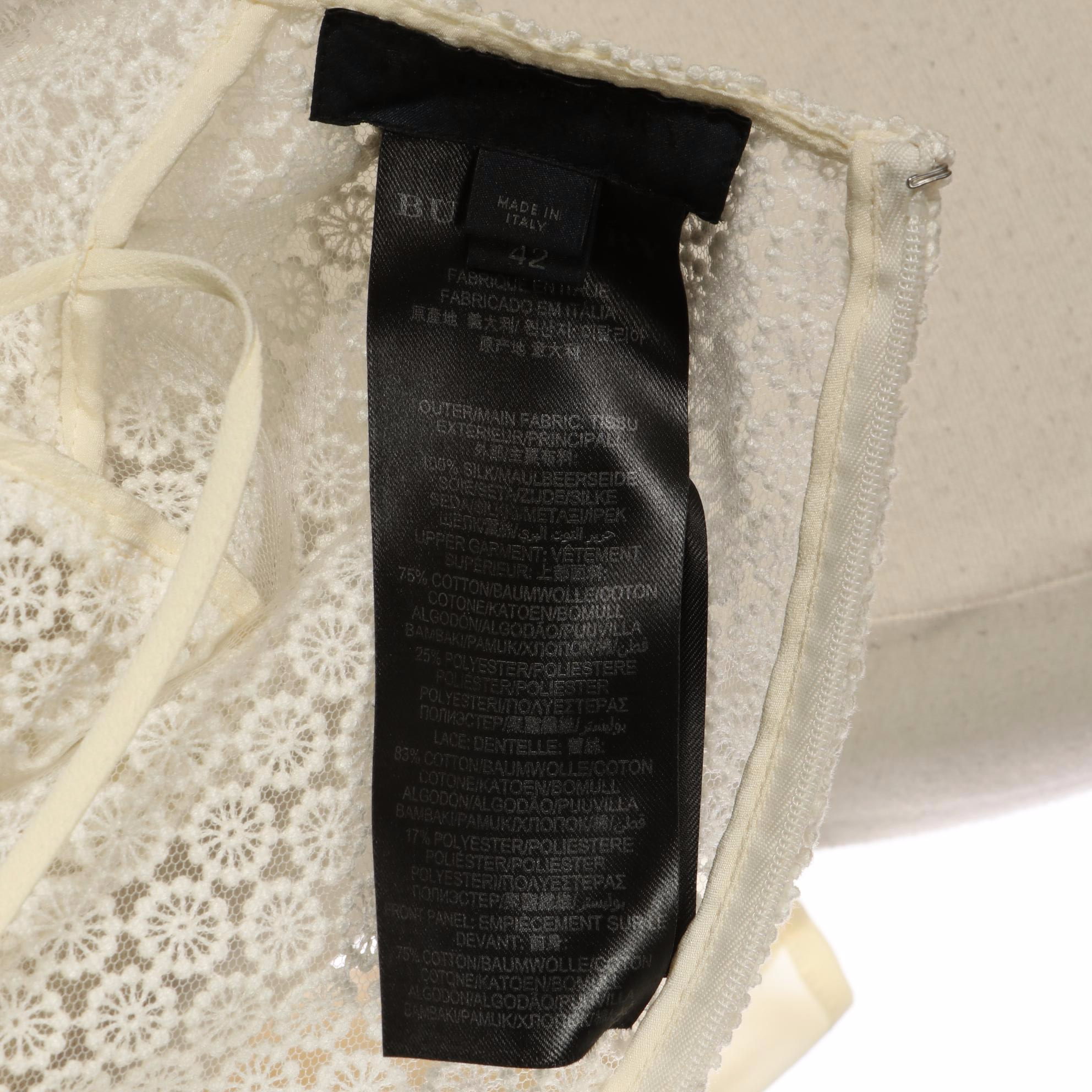 Burberry Prorsum Dress in Lace and Satin