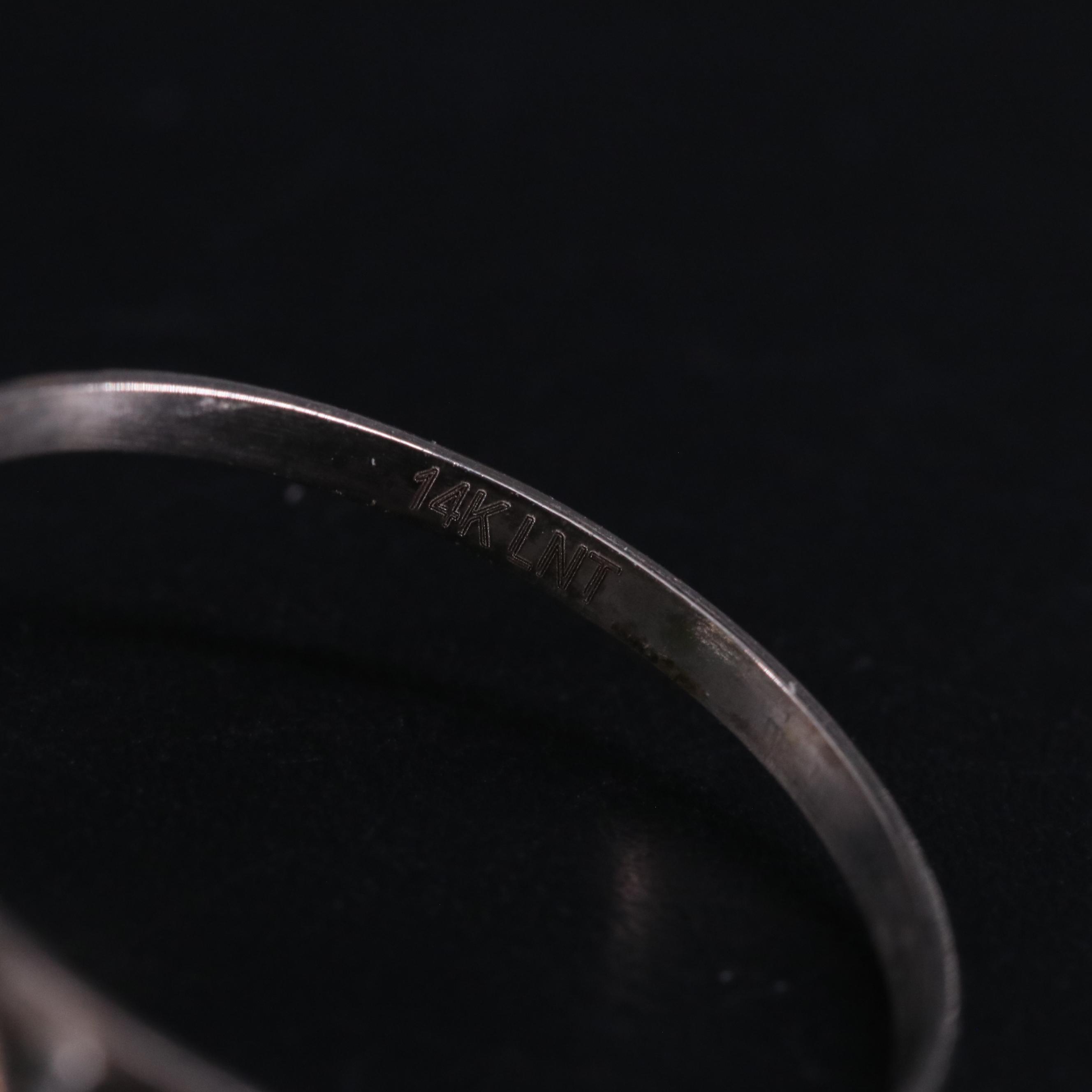 14K Chrysoprase and Moissanite Ring