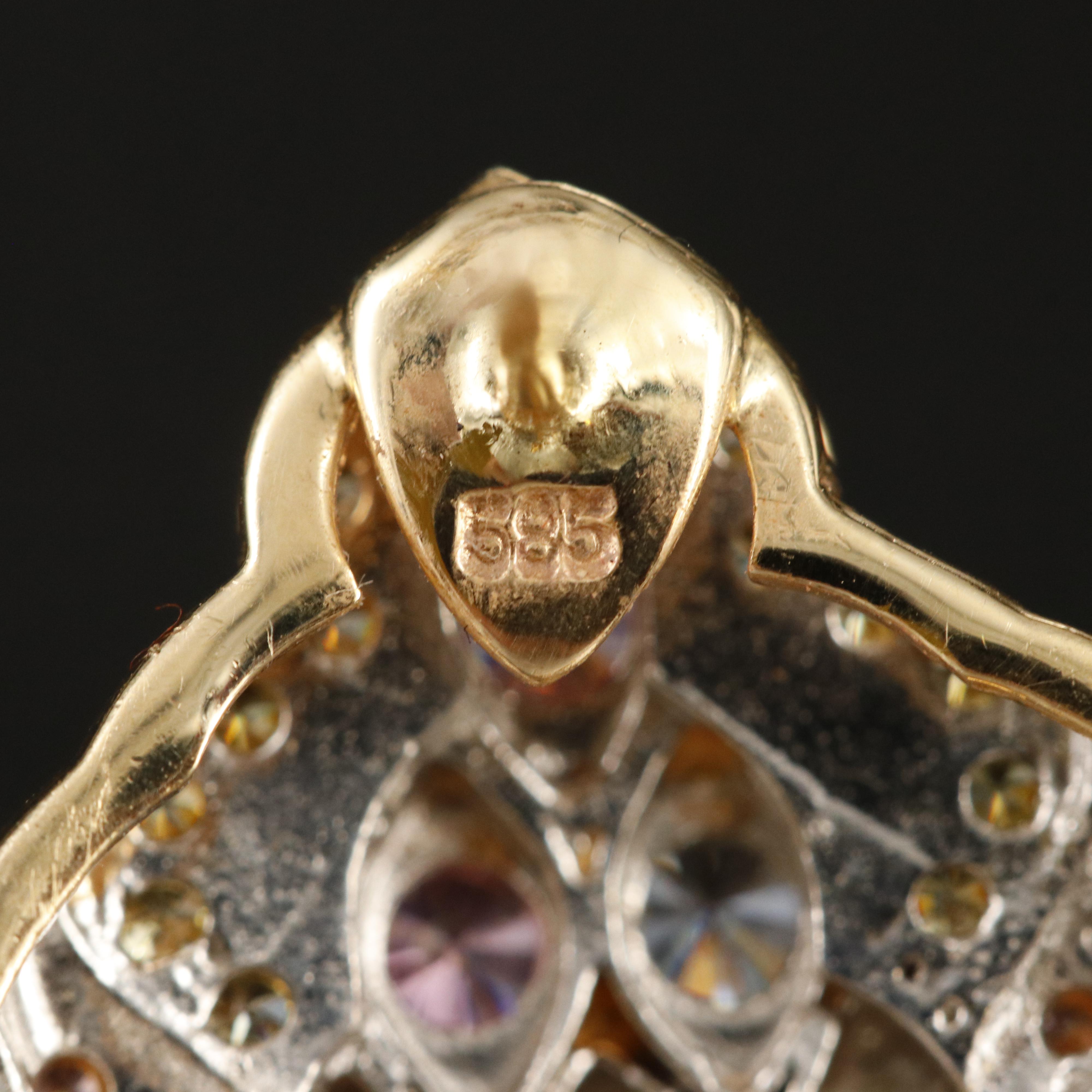 14K Cubic Zirconia Earrings