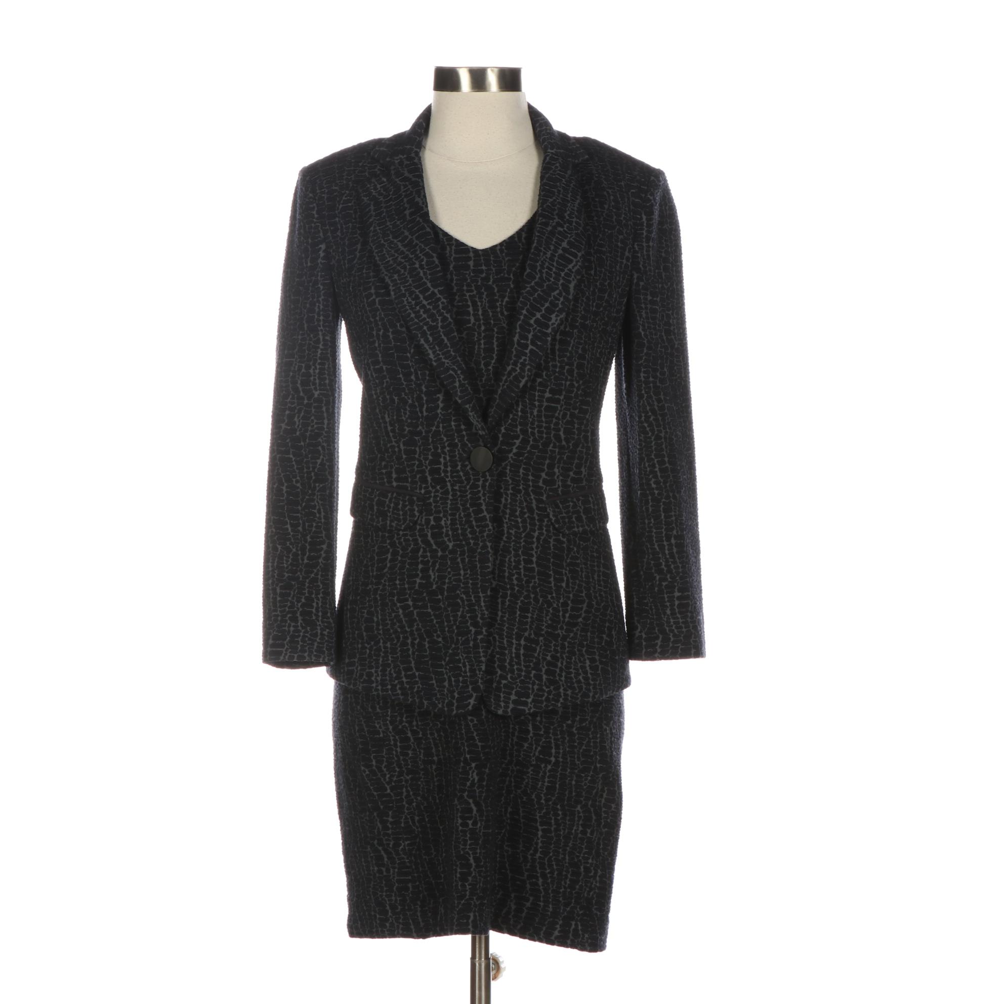 Armani Collezioni Dress and Jacket in Textured Knit