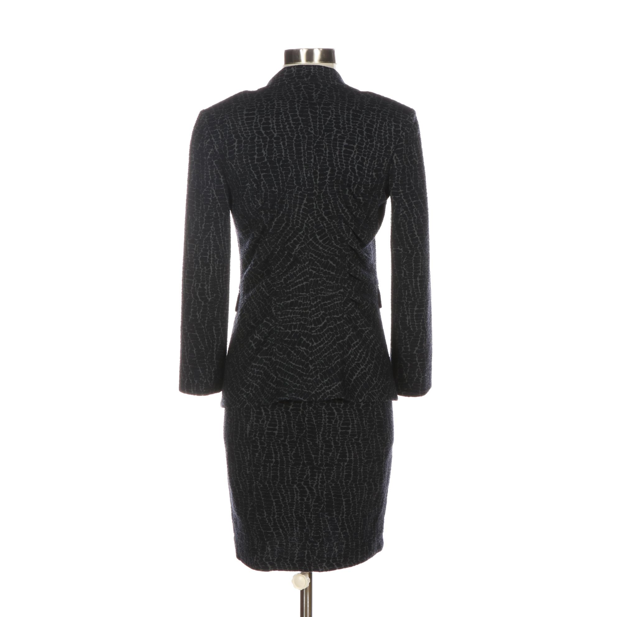 Armani Collezioni Dress and Jacket in Textured Knit