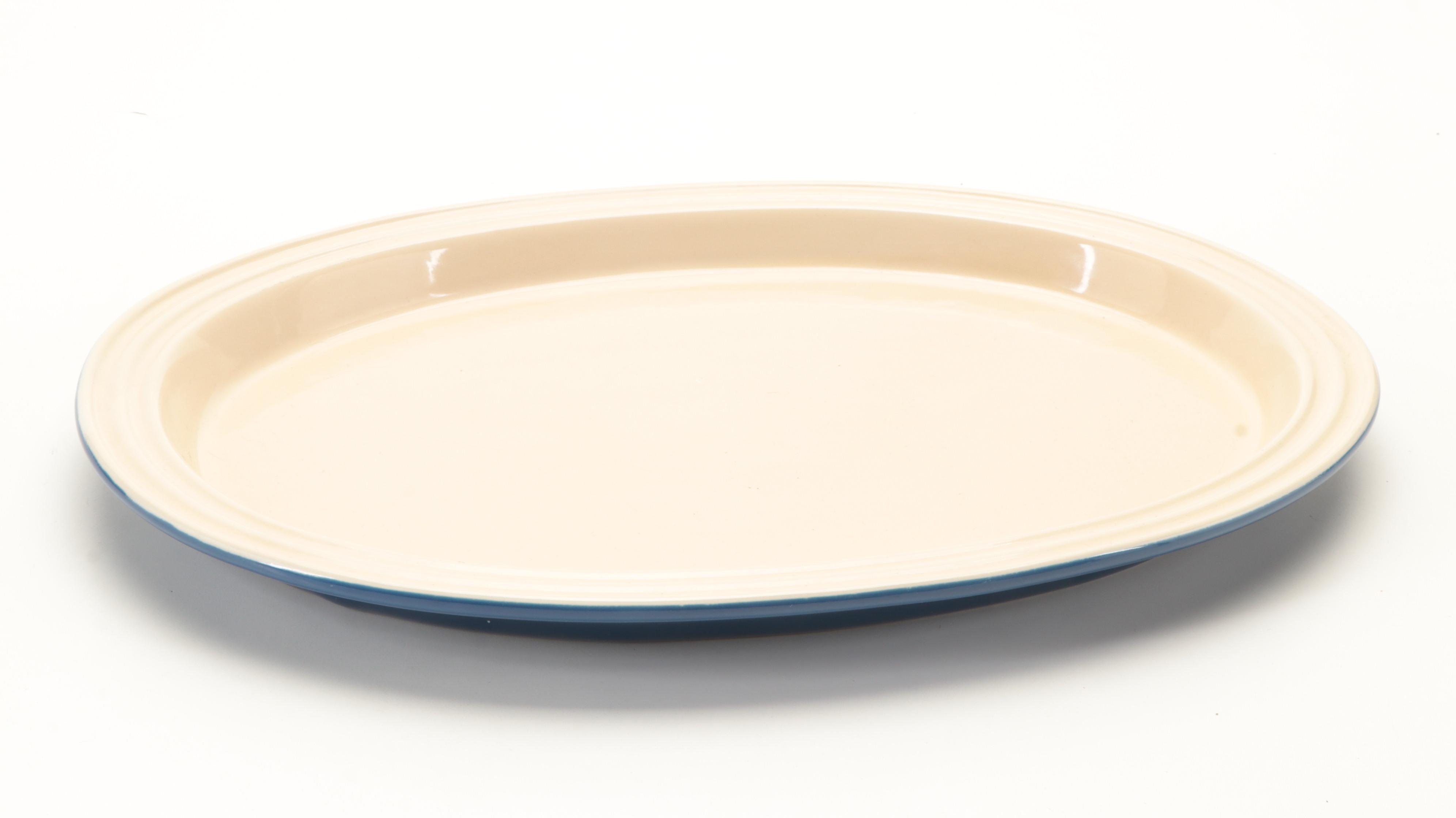 Le Creuset Enameled Cast Iron Baking Dishes, Trivet, and Stoneware Platter