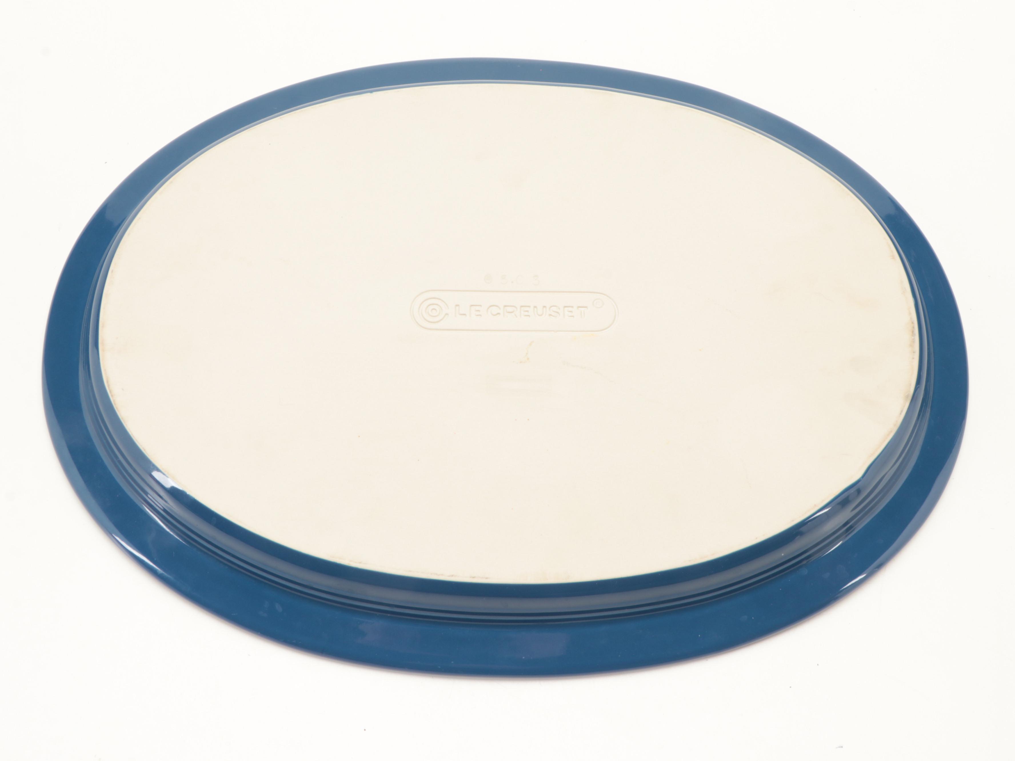 Le Creuset Enameled Cast Iron Baking Dishes, Trivet, and Stoneware Platter