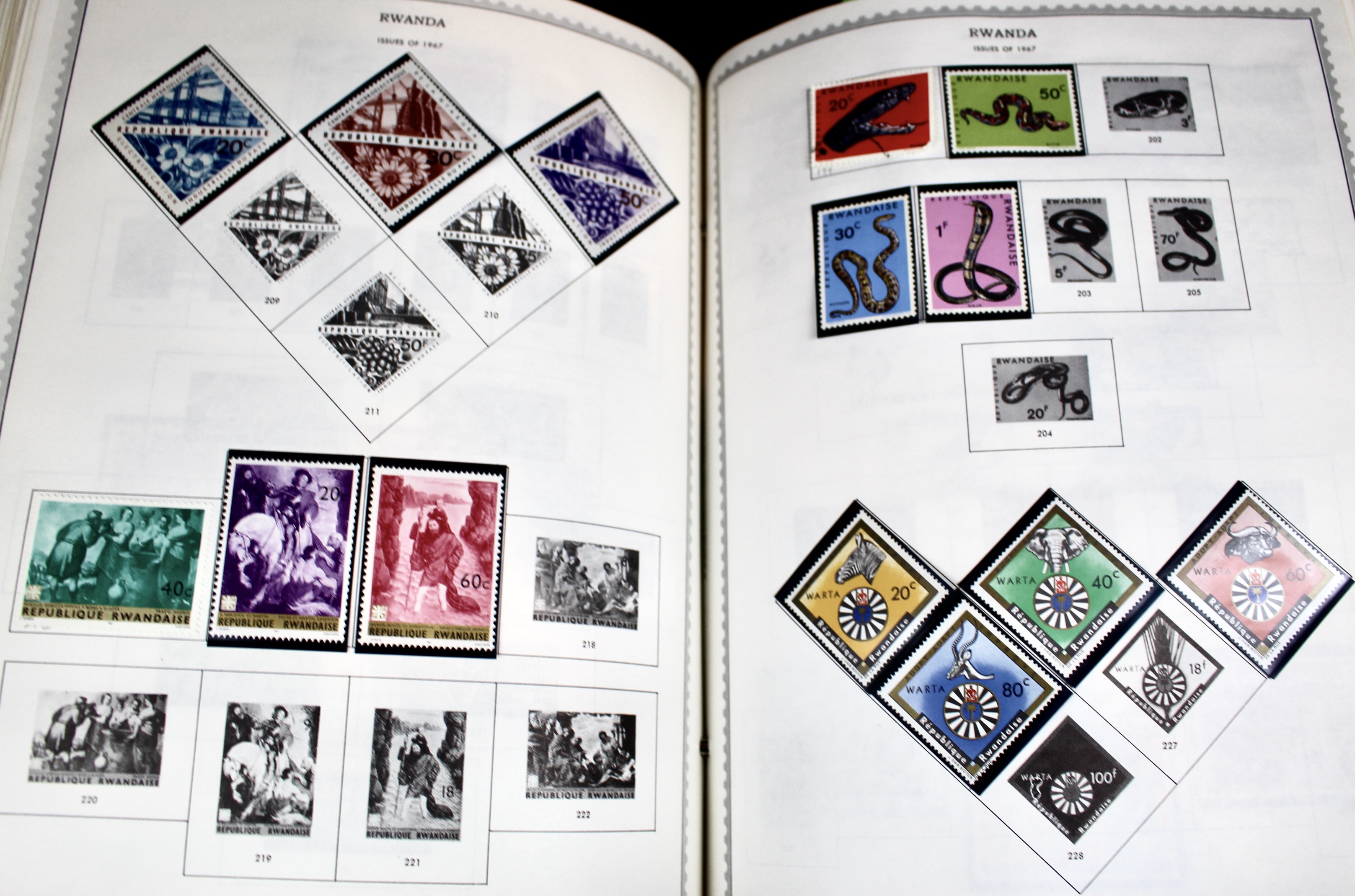 Extensive World wide Stamp Collection In Minkus Supreme Album